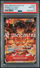 Load image into Gallery viewer, Monkey D. Luffy - 024 PSA 10 Alternate Art One Piece (Lanc)