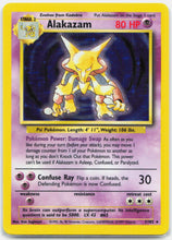 Load image into Gallery viewer, Alakazam - 1/102 Base Set Unlimited Holo Rare Pokemon - LP