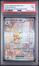 Load image into Gallery viewer, Alakazam EX - 201/165 PSA 7 151 Special Illustration Rare Pokemon (Lanc)