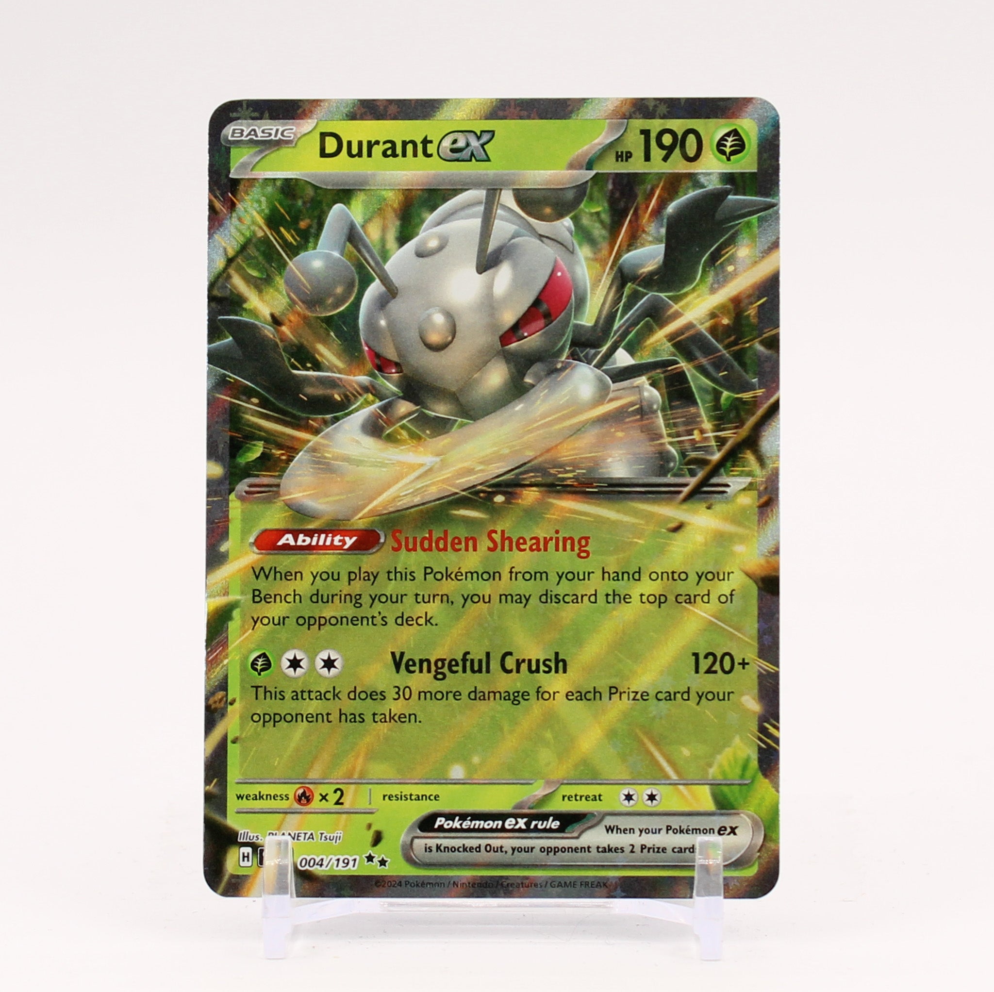 Durant ex - 004/191 Surging Sparks Double Rare Pokemon - NM/MINT Key Items Collectibles Durant ex - 004/191 Surging Sparks Double Rare Pokemon - NM/MINT Key Items Collectibles