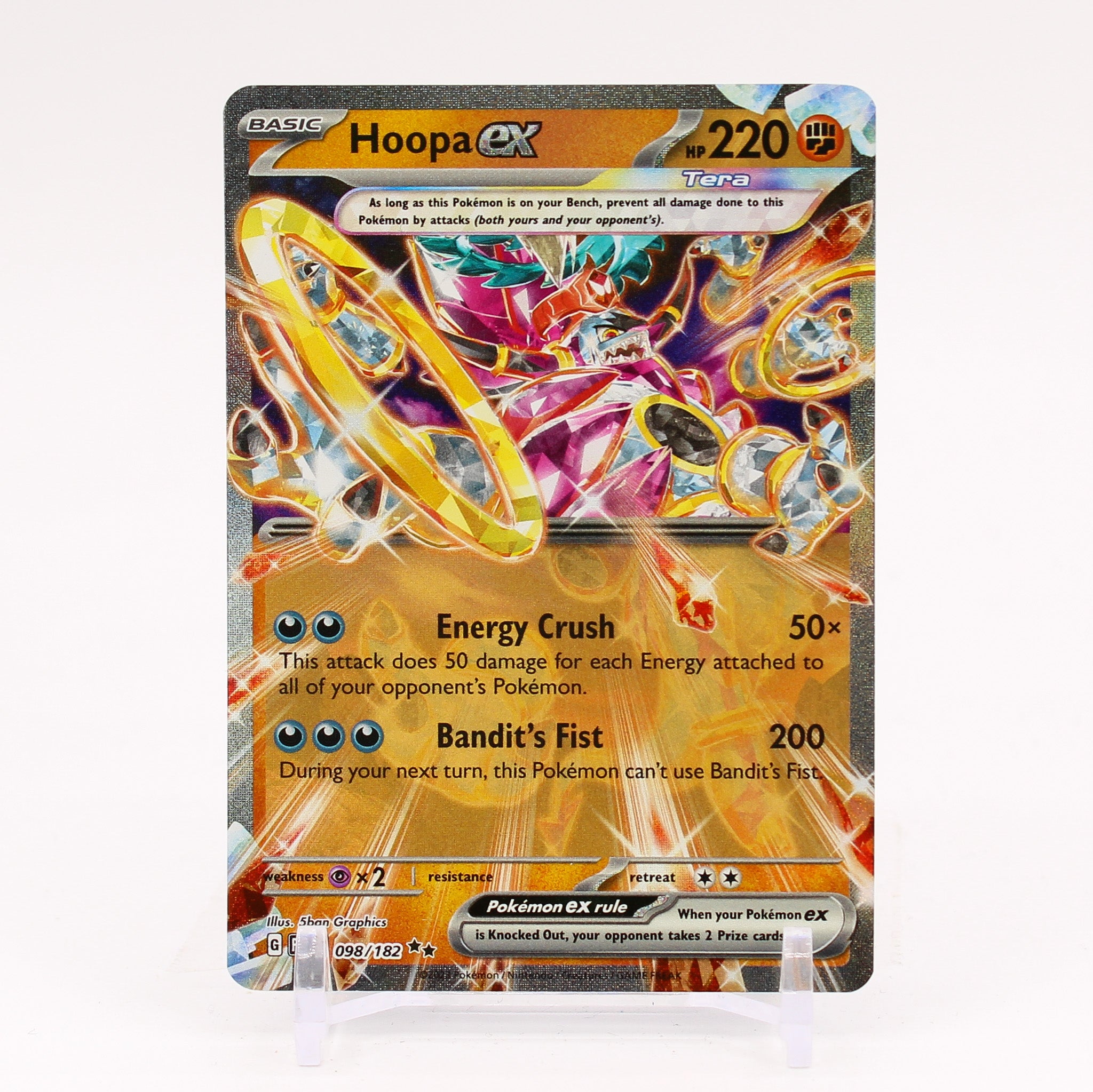 Hoopa ex - 098/182 Paradox Rift Double Rare Pokemon - NM/MINT Key Items Collectibles Hoopa ex - 098/182 Paradox Rift Double Rare Pokemon - NM/MINT Key Items Collectibles