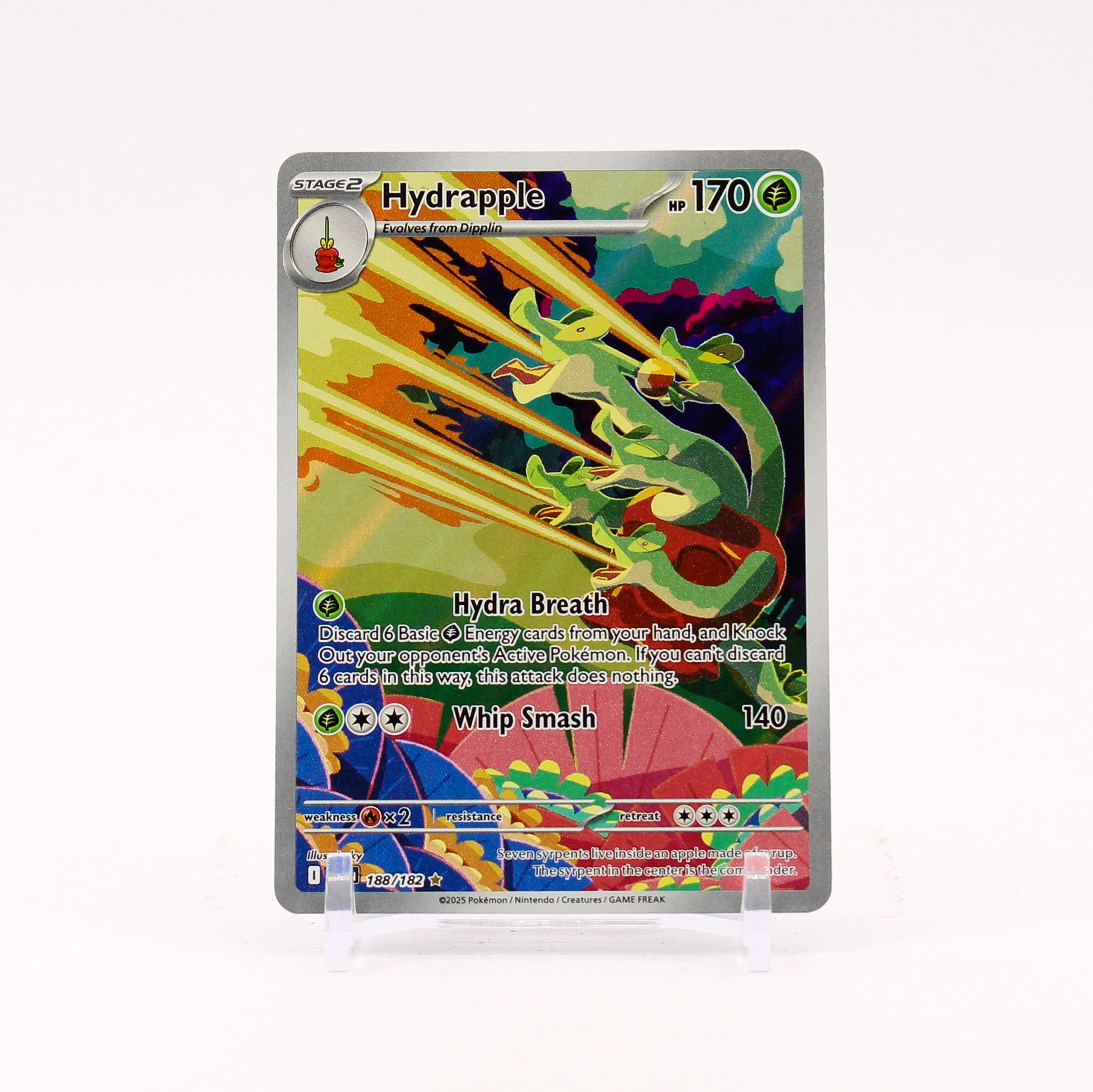Hydrapple - 188/182 Destined Rivals Illustration Rare Pokemon - NM/MIN Key Items Collectibles Hydrapple - 188/182 Destined Rivals Illustration Rare Pokemon - NM/MIN Key Items Collectibles