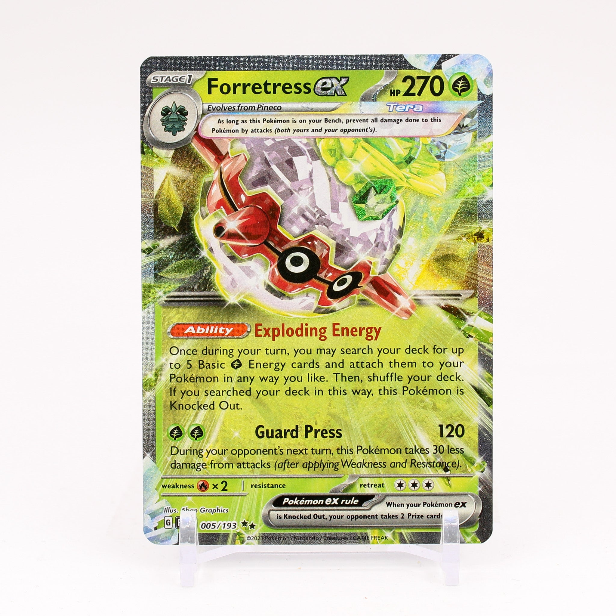 Forretress ex - 005/193 Paldea Evolved Doble Rare Pokemon