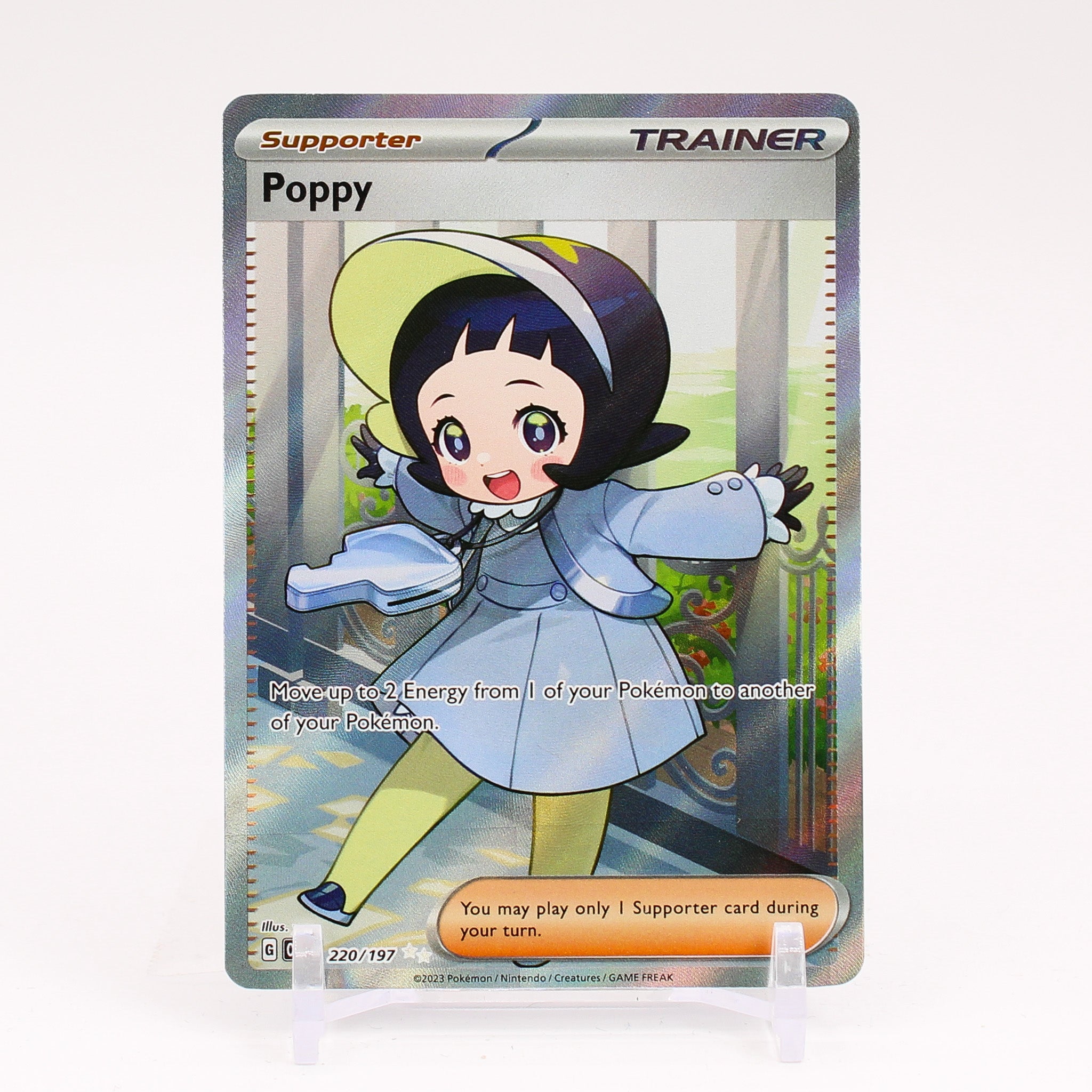 full art poppy pokemon card Poppy Pokemon TCG Trainer Card 193/197