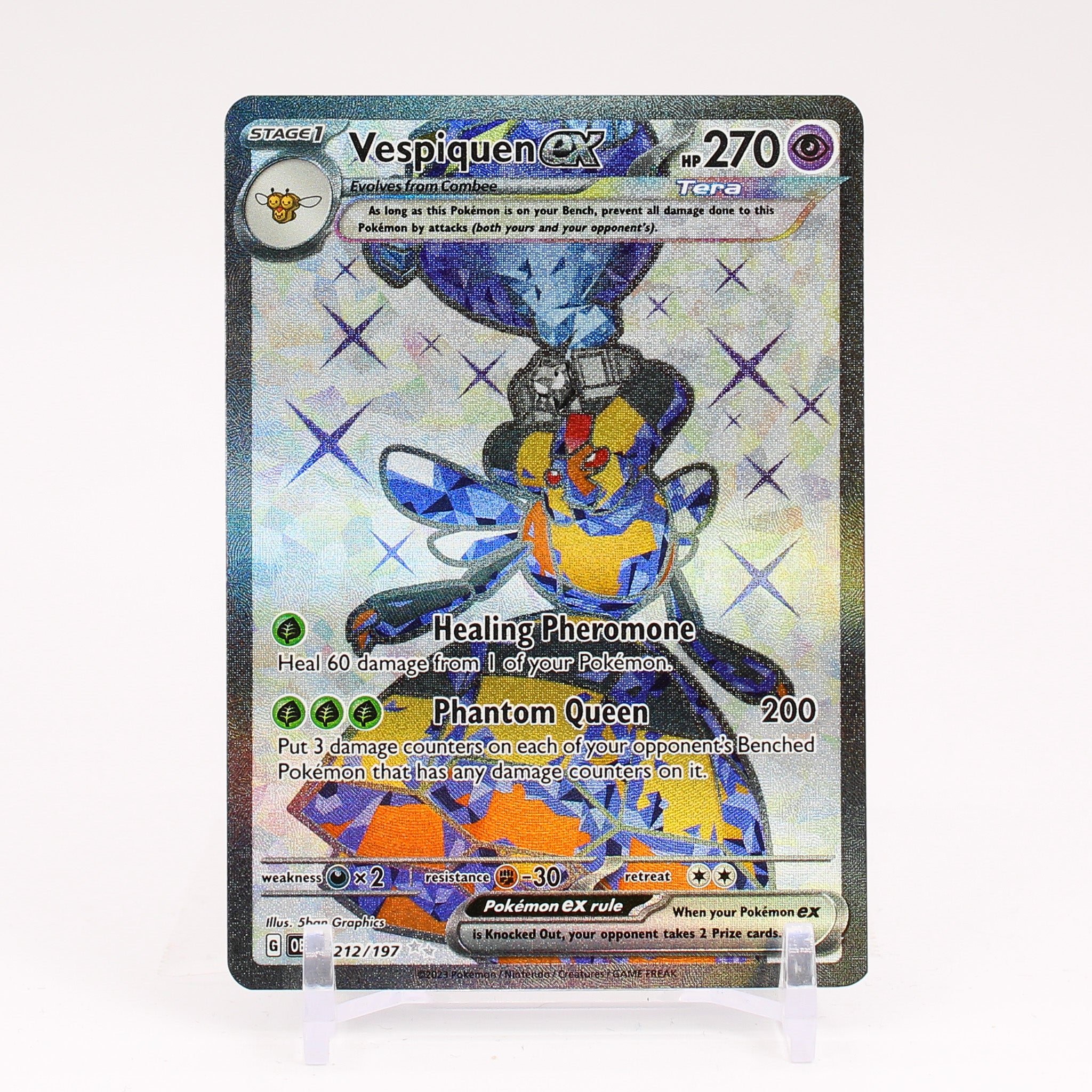 Vespiquen ex - 212/197 Obsidian Flames Full Art Pokemon