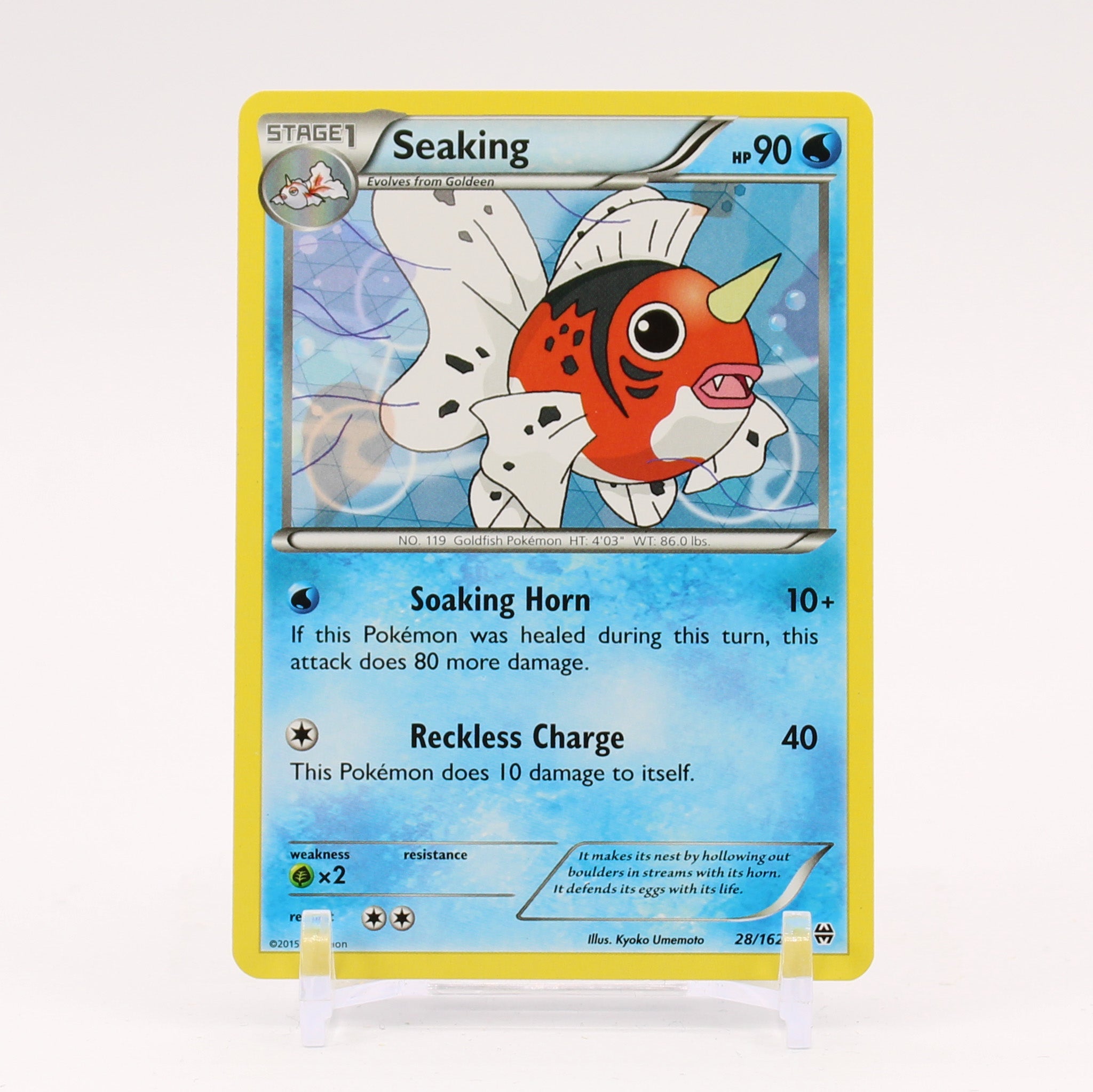 Seaking - 28/162 BREAKThrough Pokemon - NM Key Items Collectibles Seaking - 28/162 BREAKThrough Pokemon - NM Key Items Collectibles