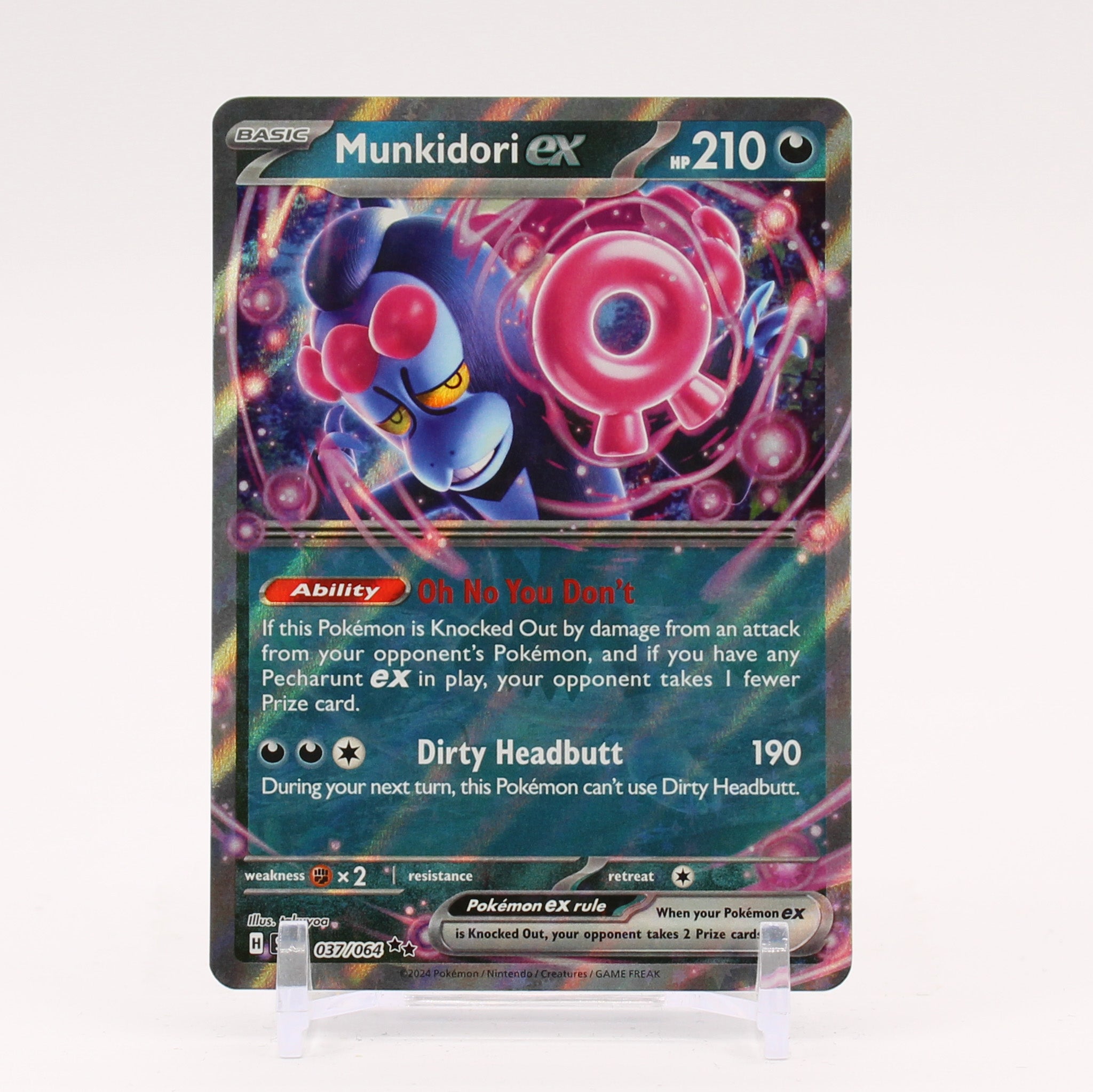 Munkidori ex - 037/064 Shrouded Fable Double Rare Pokemon