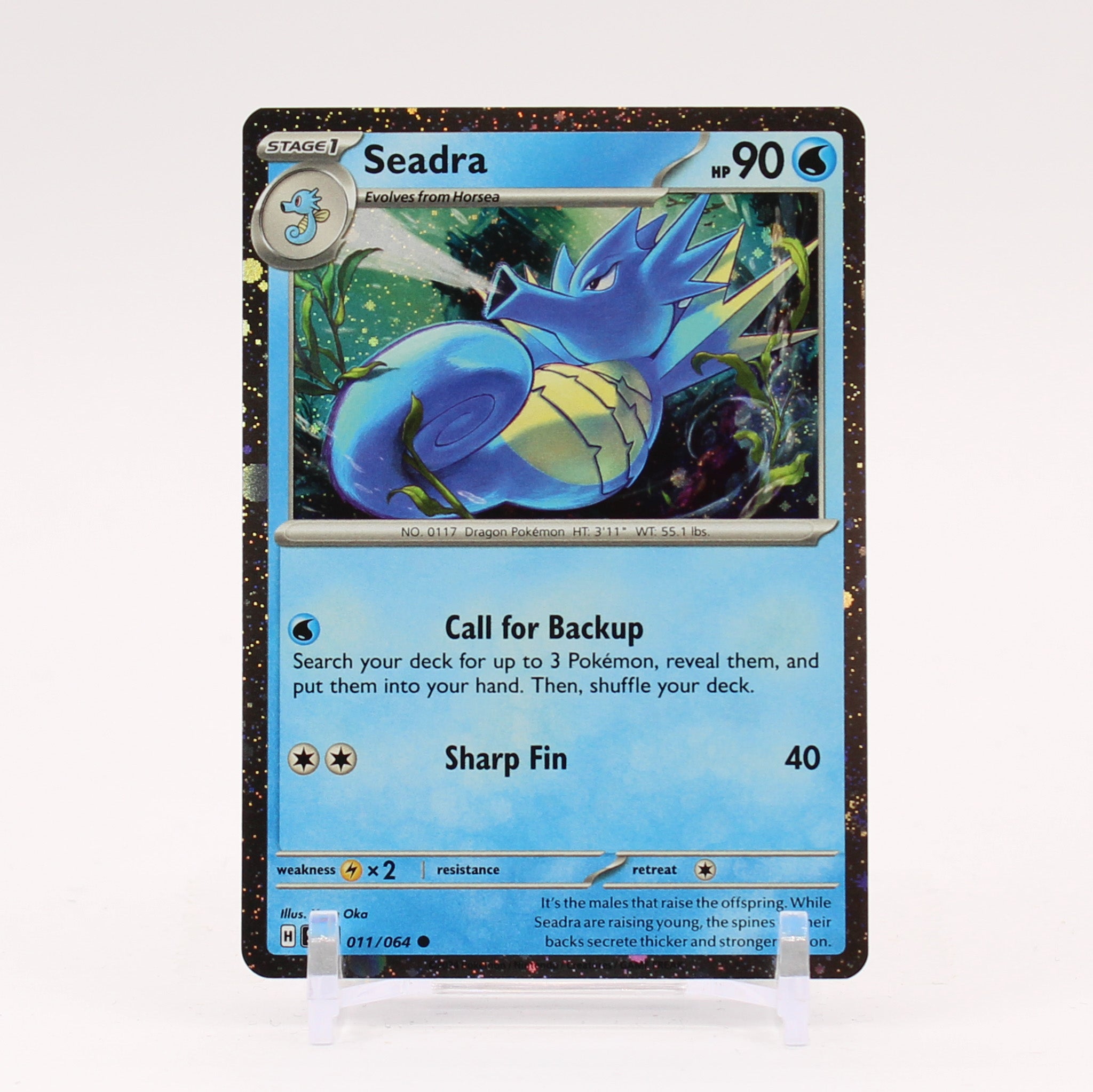 Seadra - Comsos Holo Promo Shrouded Fable Collection Box Pokemon - NM/ Key Items Collectibles Seadra - Comsos Holo Promo Shrouded Fable Collection Box Pokemon - NM/ Key Items Collectibles