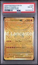 Load image into Gallery viewer, Mega Zygarde EX - 124 PSA 8 Por En-Perfect Order Hyper Rare Pokemon (Lanc)