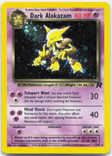 Load image into Gallery viewer, Dark Alakazam - 1/82 Team Rocket Unlimited Holo Rare Pokemon - LP/MP