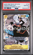 Load image into Gallery viewer, Trafalgar Law - 119 PSA 10 Manga Alternate Art One Piece (Lanc)