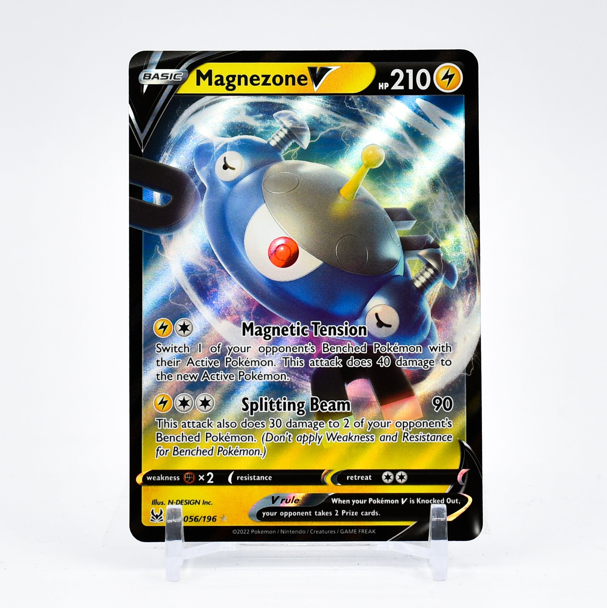 Magnezone V - 056/196 Lost Origin Ultra Rare Pokemon - NM/MINT Key Items Collectibles Magnezone V - 056/196 Lost Origin Ultra Rare Pokemon - NM/MINT Key Items Collectibles