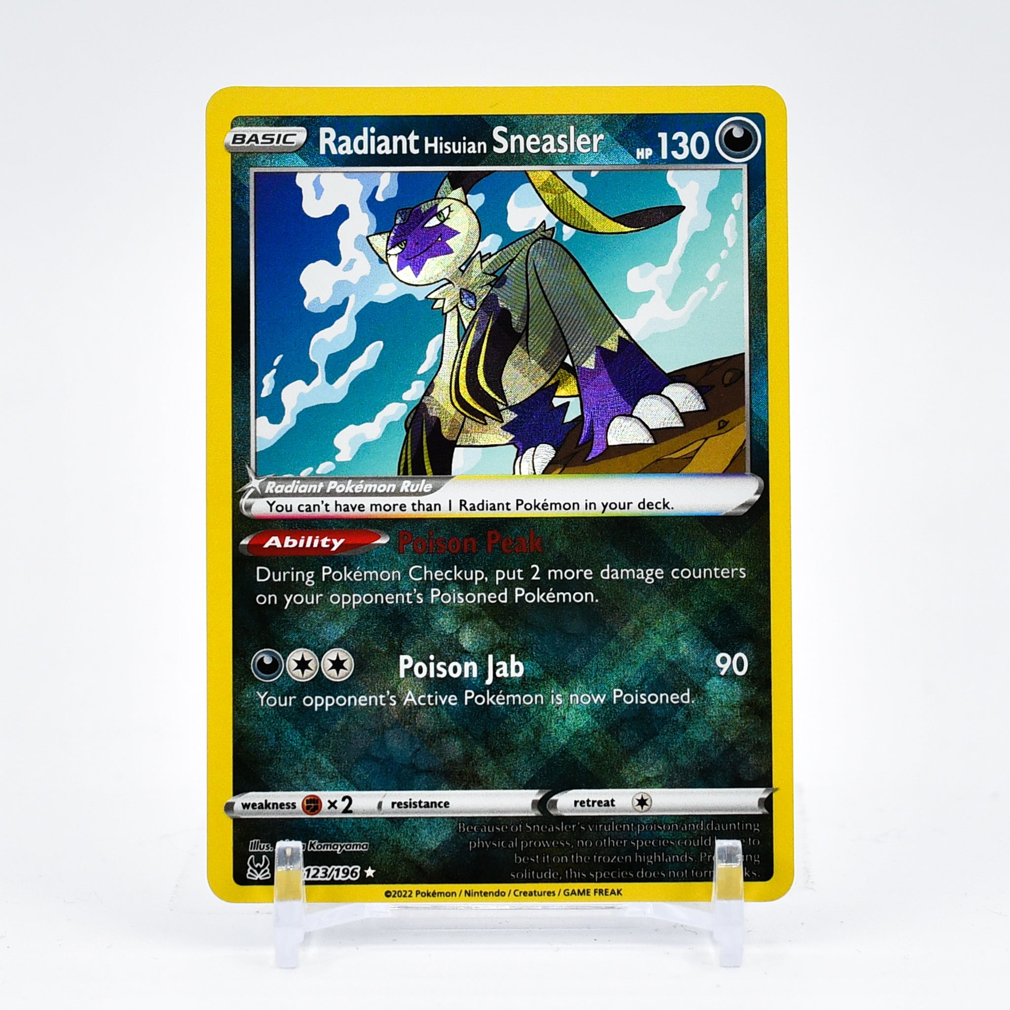 Radiant Sneasler - 123/196 Lost Origin SHINY Holo Rare Pokemon - NM/MI Key Items Collectibles Radiant Sneasler - 123/196 Lost Origin SHINY Holo Rare Pokemon - NM/MI Key Items Collectibles
