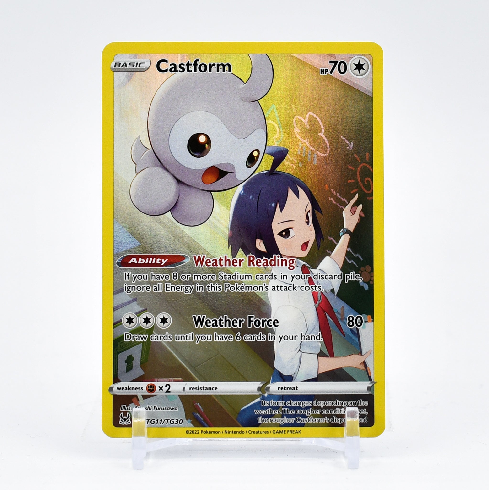 Castform - TG11/TG30 Lost Origin CHARACTER RARE Pokemon - NM/MINT Key Items Collectibles Castform - TG11/TG30 Lost Origin CHARACTER RARE Pokemon - NM/MINT Key Items Collectibles