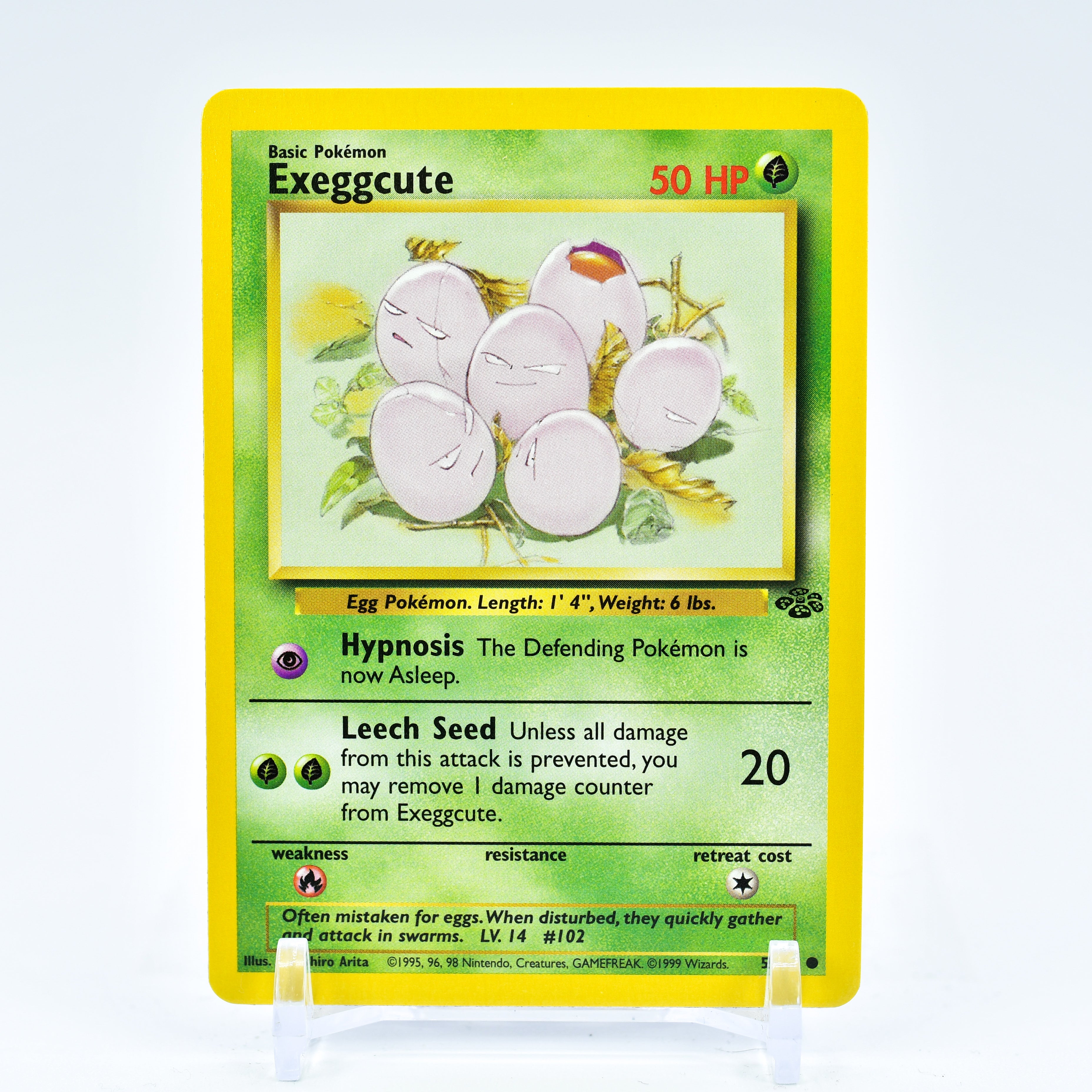 Exeggcute - 52/64 Jungle Unlimited Common Pokemon - NM Key Items Collectibles Exeggcute - 52/64 Jungle Unlimited Common Pokemon - NM Key Items Collectibles