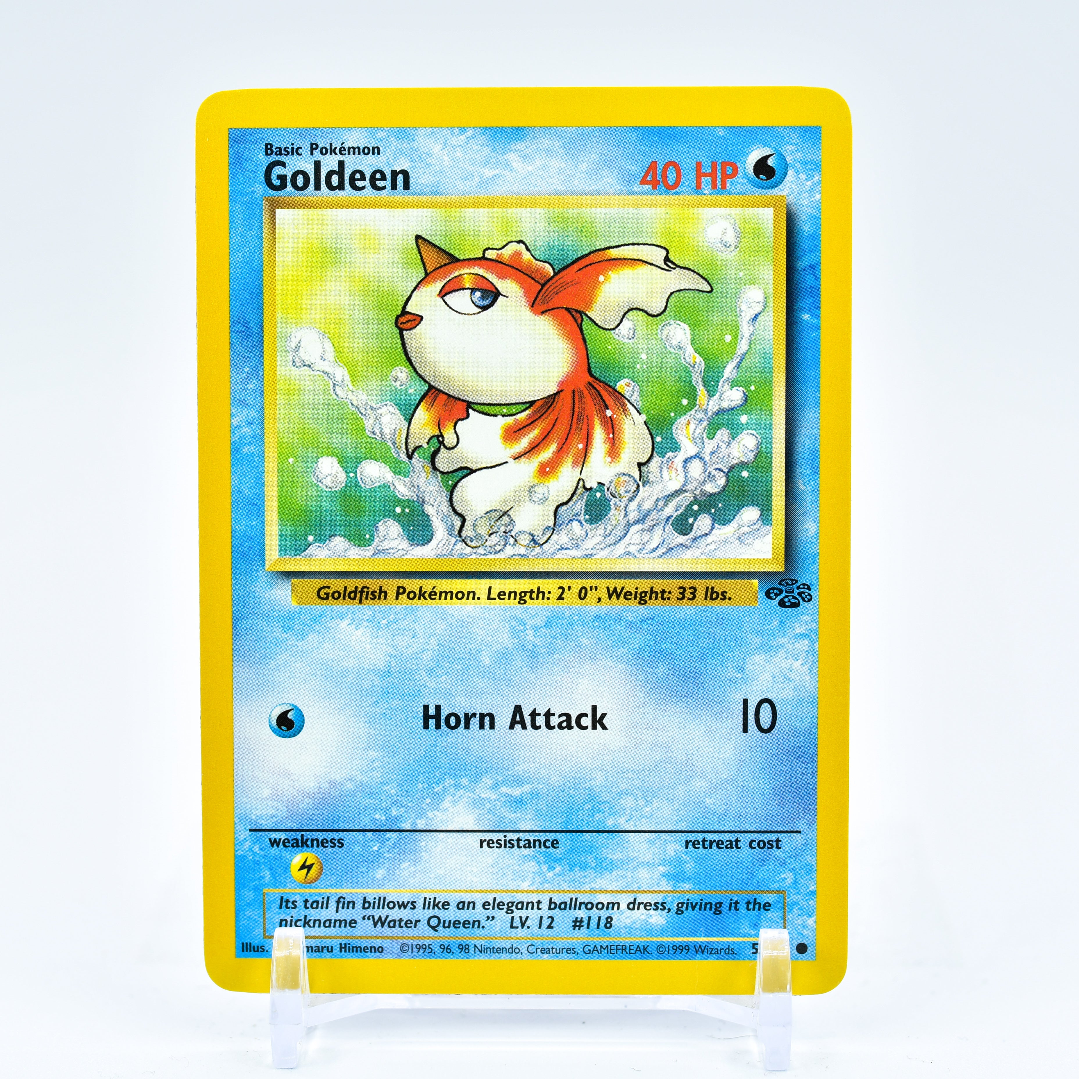 Goldeen - 53/64 Jungle Unlimited Common Pokemon - NM Key Items Collectibles Goldeen - 53/64 Jungle Unlimited Common Pokemon - NM Key Items Collectibles