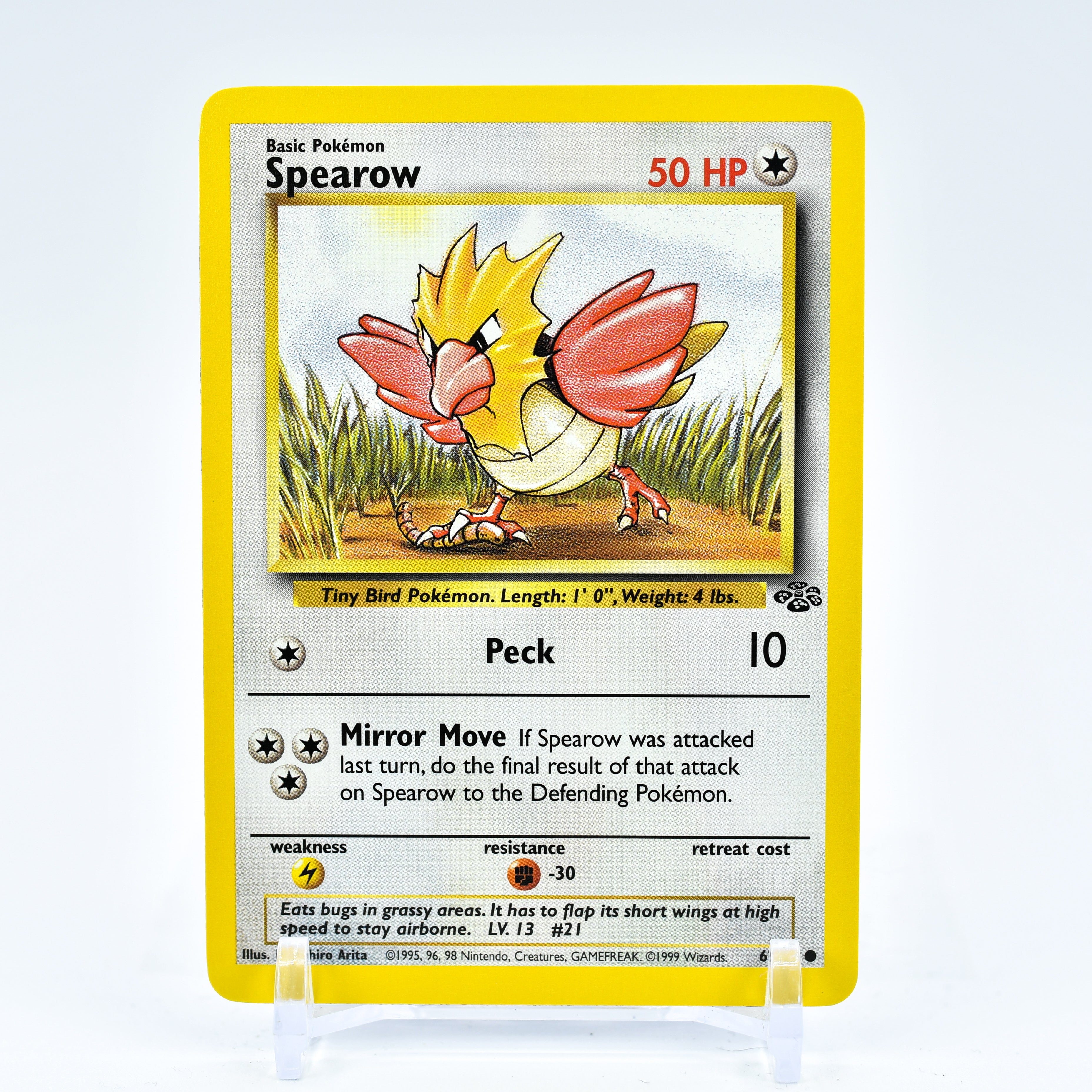 Spearow - 62/64 Jungle Unlimited Common Pokemon - NM Key Items Collectibles Spearow - 62/64 Jungle Unlimited Common Pokemon - NM Key Items Collectibles