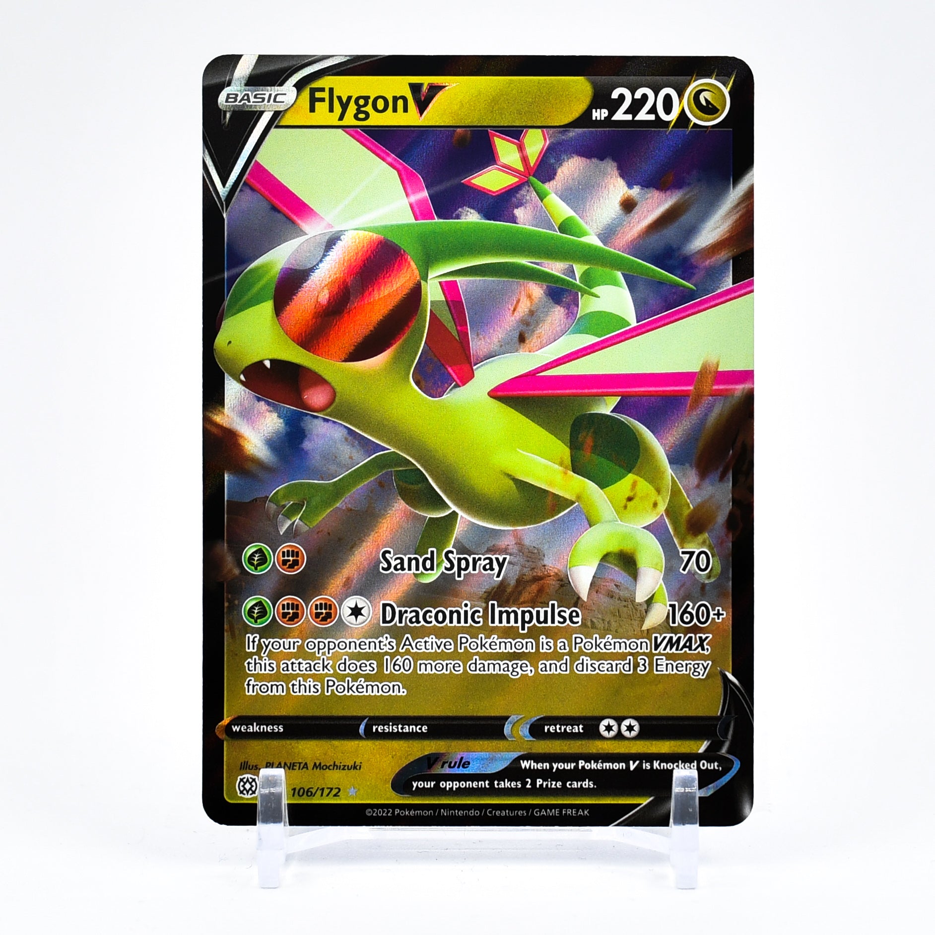 Flygon V - 106/172 Brilliant Stars Ultra Rare Pokemon - NM/MINT Key Items Collectibles Flygon V - 106/172 Brilliant Stars Ultra Rare Pokemon - NM/MINT Key Items Collectibles