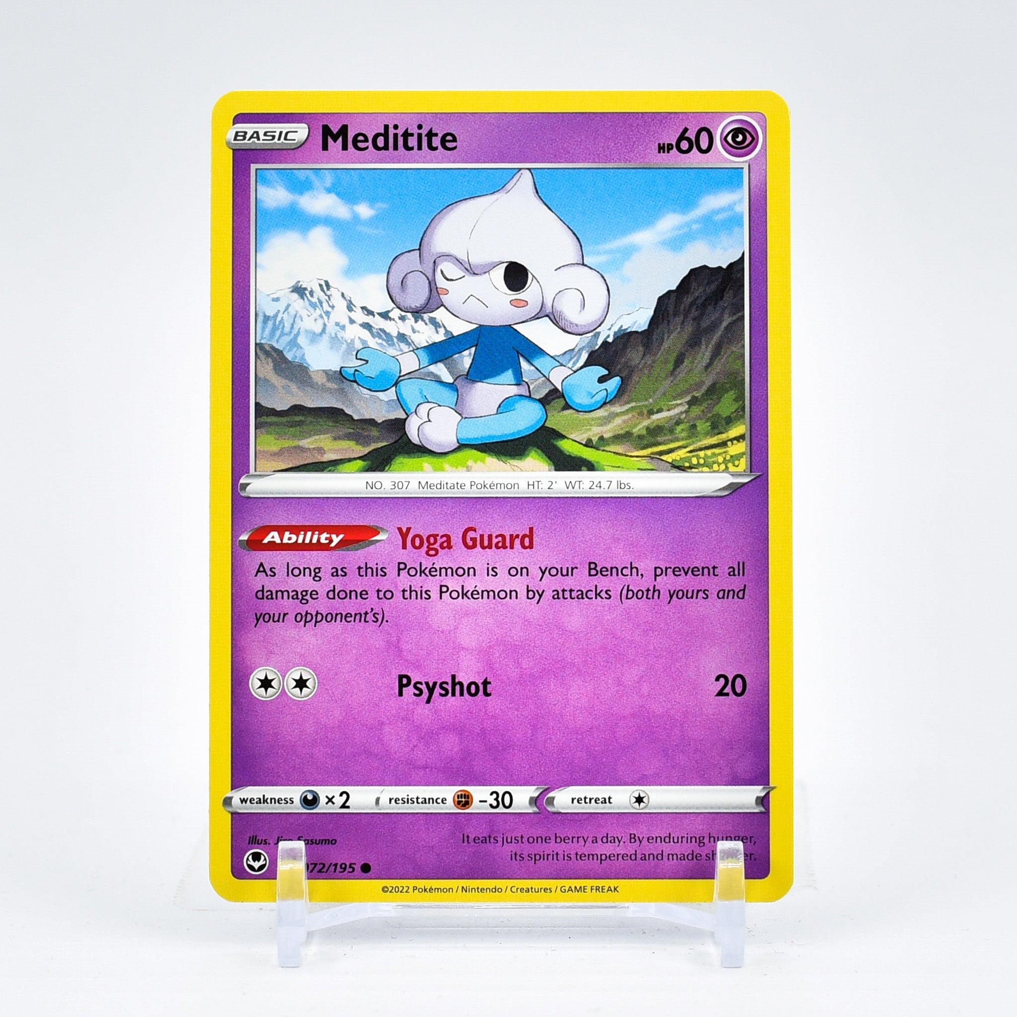 Meditite - 072/195 Silver Tempest Common Pokemon - NM/MINT Key Items Collectibles Meditite - 072/195 Silver Tempest Common Pokemon - NM/MINT Key Items Collectibles