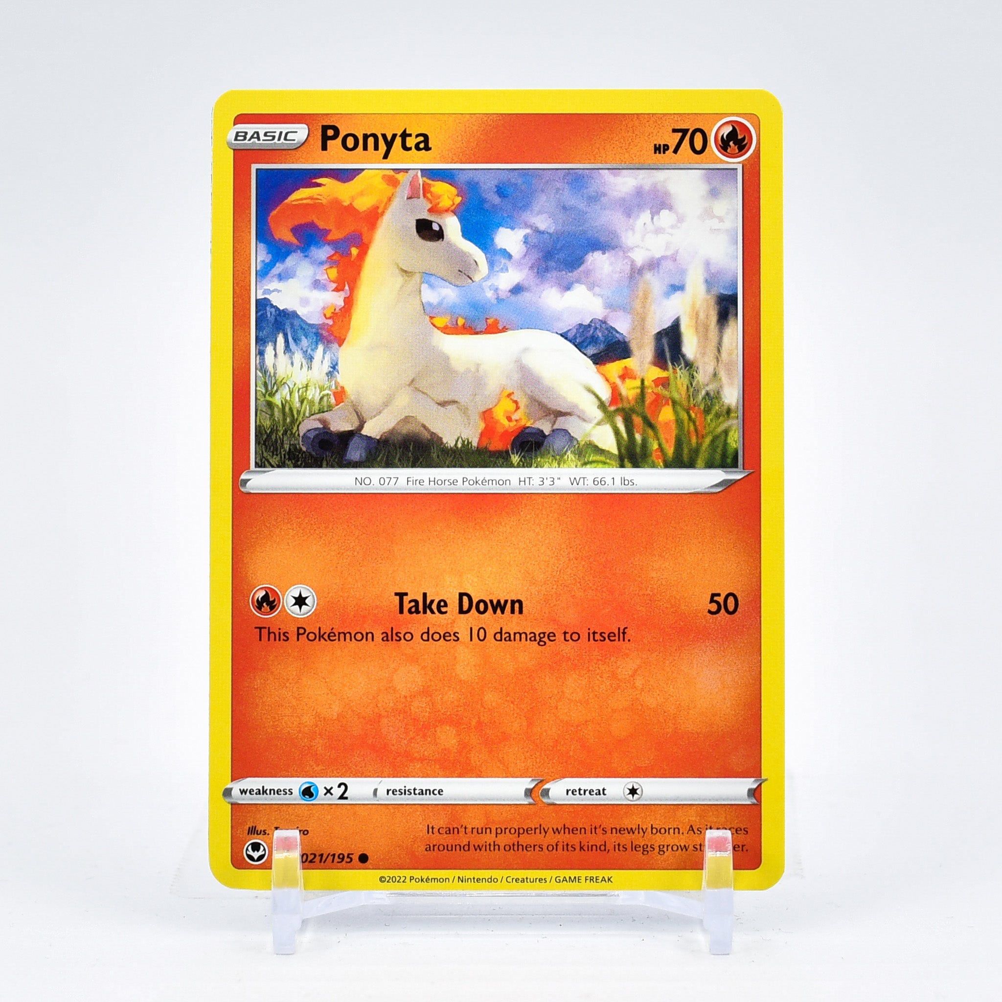 Ponyta - 021/195 Silver Tempest Common Pokemon - NM/MINT Key Items Collectibles Ponyta - 021/195 Silver Tempest Common Pokemon - NM/MINT Key Items Collectibles