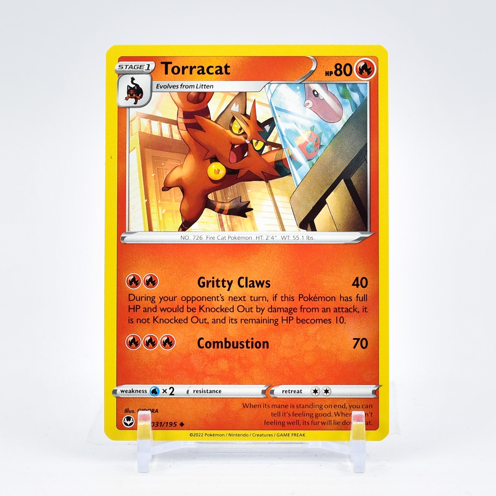pokemon torracat card Torracat - 031/195 Silver Tempest Uncommon Pokemon