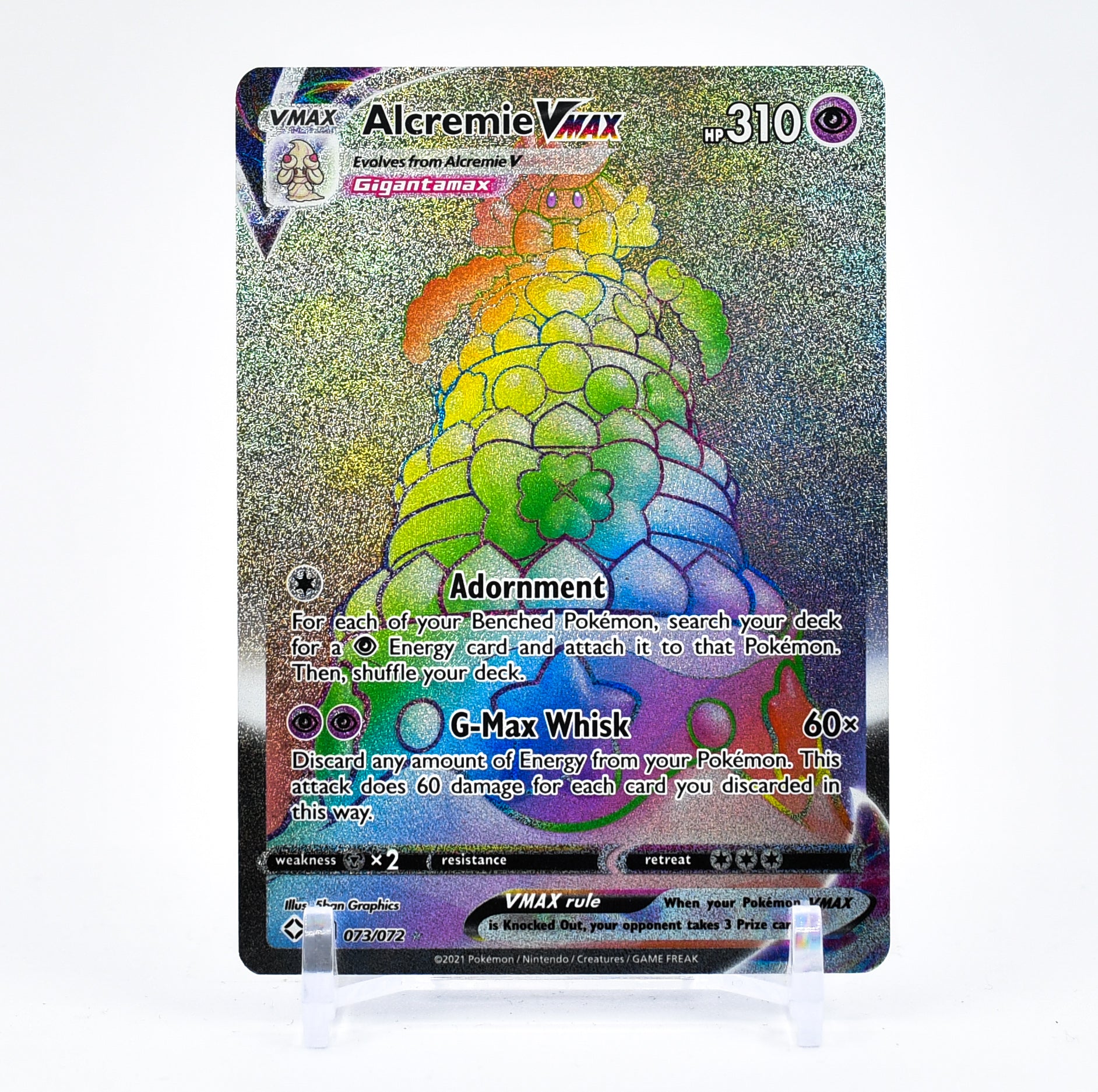 Alcremie VMAX 2021 Pokemon Shining Fates Secret Rare #73 PSA Authenticated 10 Card