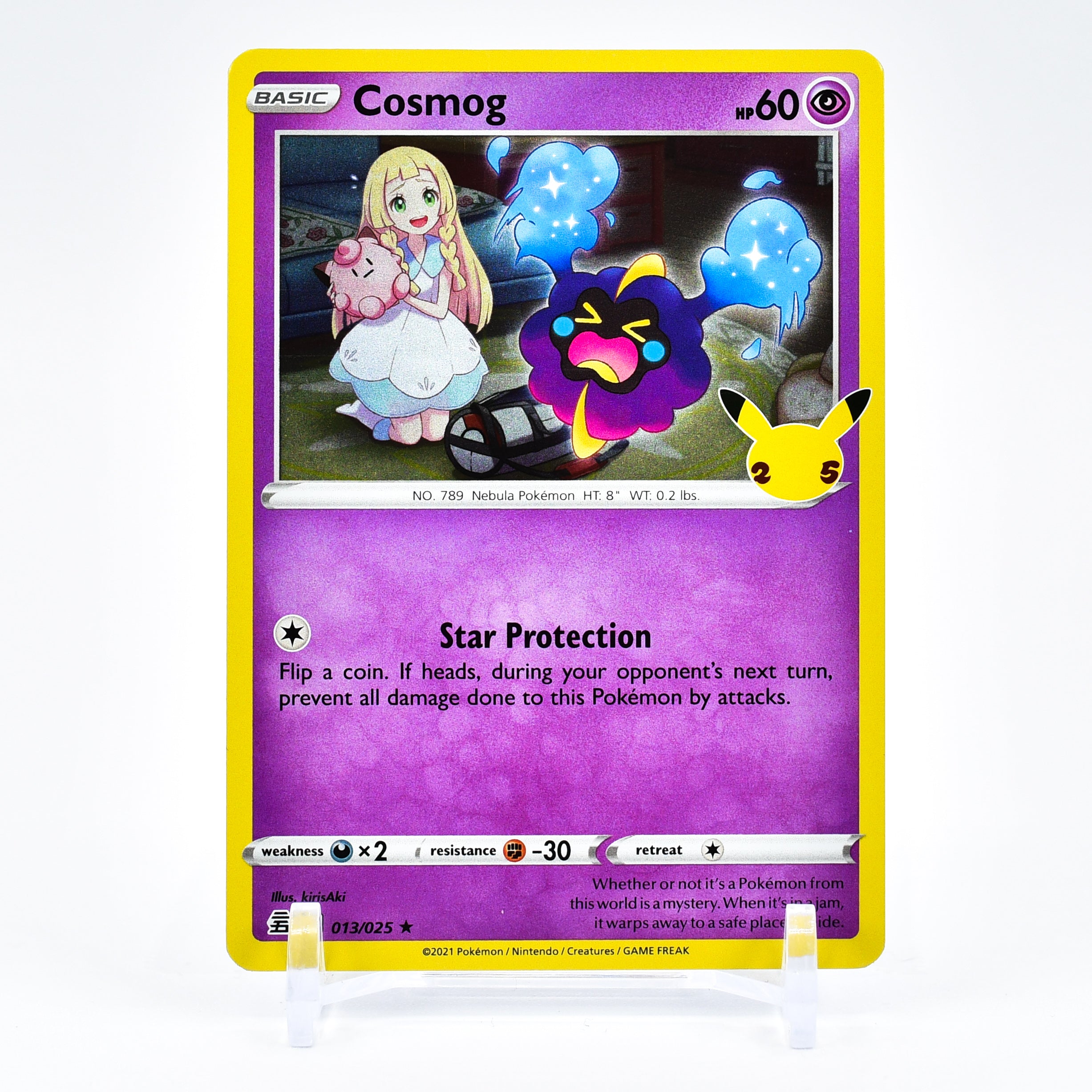 Cosmog - 013/025 Celebrations 25th Anniversary Holo Rare Pokemon - NM/ Key Items Collectibles Cosmog - 013/025 Celebrations 25th Anniversary Holo Rare Pokemon - NM/ Key Items Collectibles