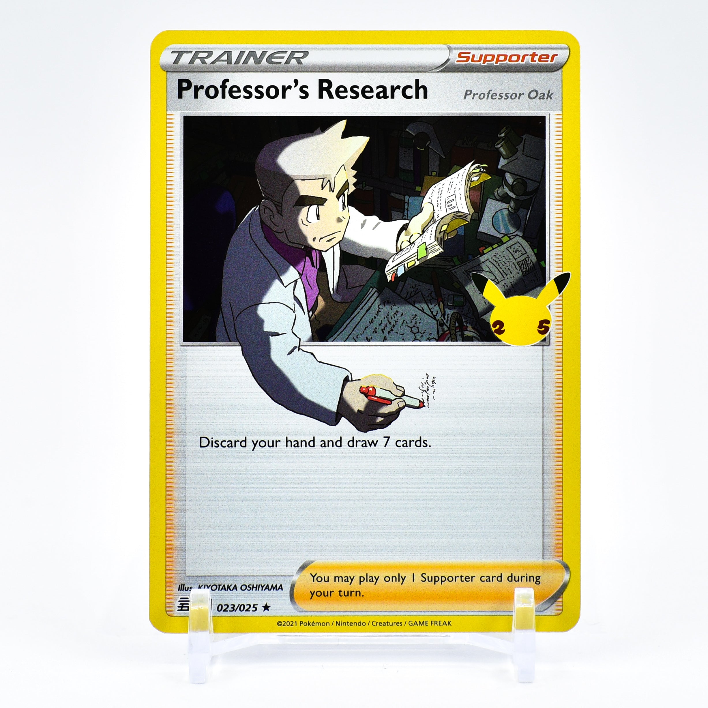 Professor's Research - 023/025 Celebrations 25th Anniversary Holo Rare Key Items Collectibles Professor's Research - 023/025 Celebrations 25th Anniversary Holo Rare Key Items Collectibles