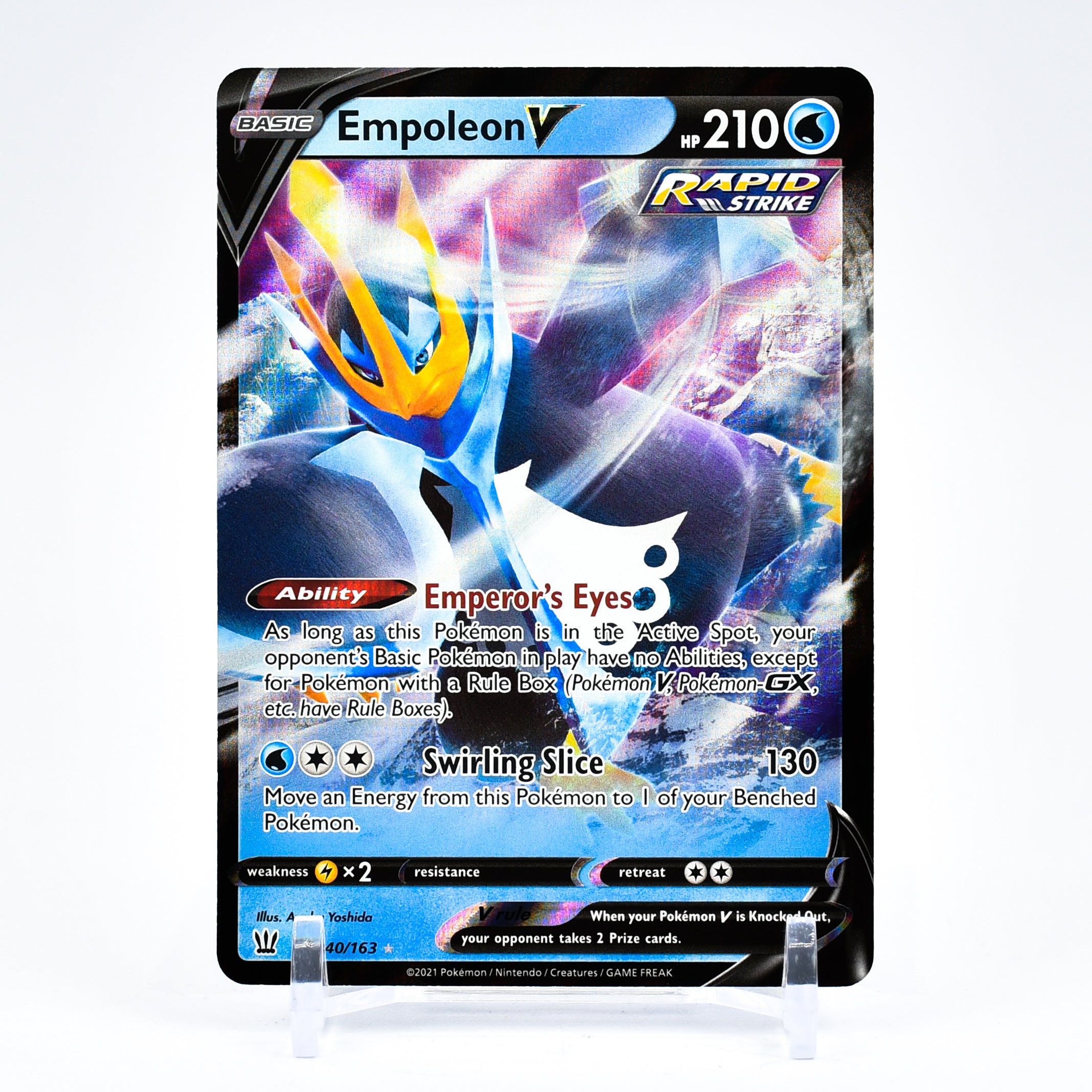Empoleon V - 040/163 Battle Styles Ultra Rare Pokemon - NM/MINT Key Items Collectibles Empoleon V - 040/163 Battle Styles Ultra Rare Pokemon - NM/MINT Key Items Collectibles