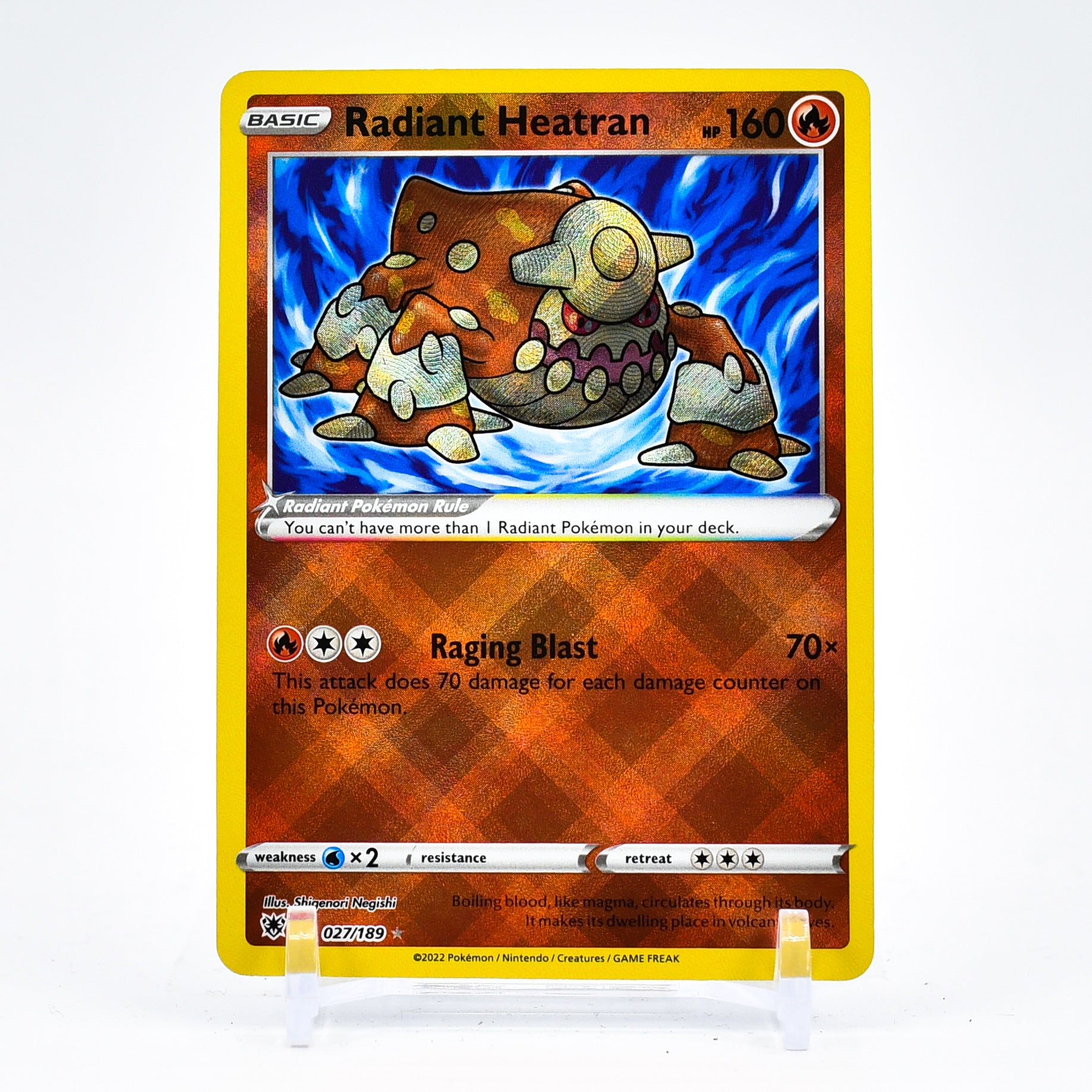 Radiant Heatran - 027/189 Astral Radiance SHINY Pokemon - NM/MINT Key Items Collectibles Radiant Heatran - 027/189 Astral Radiance SHINY Pokemon - NM/MINT Key Items Collectibles