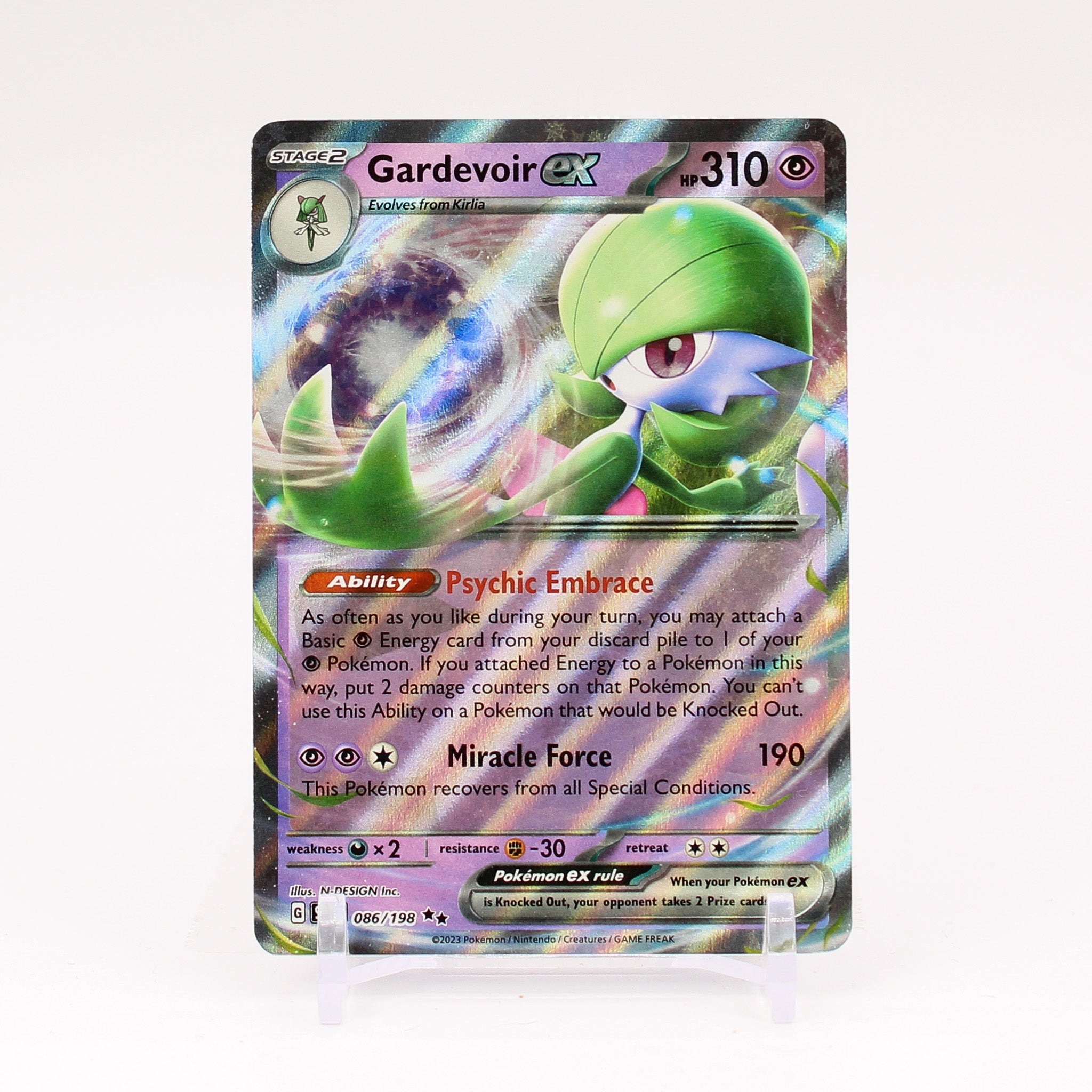 Gardevoir ex - 086/198 Scarlet & Violet Ultra Rare Pokemon - NM/MINT Key Items Collectibles Gardevoir ex - 086/198 Scarlet & Violet Ultra Rare Pokemon - NM/MINT Key Items Collectibles