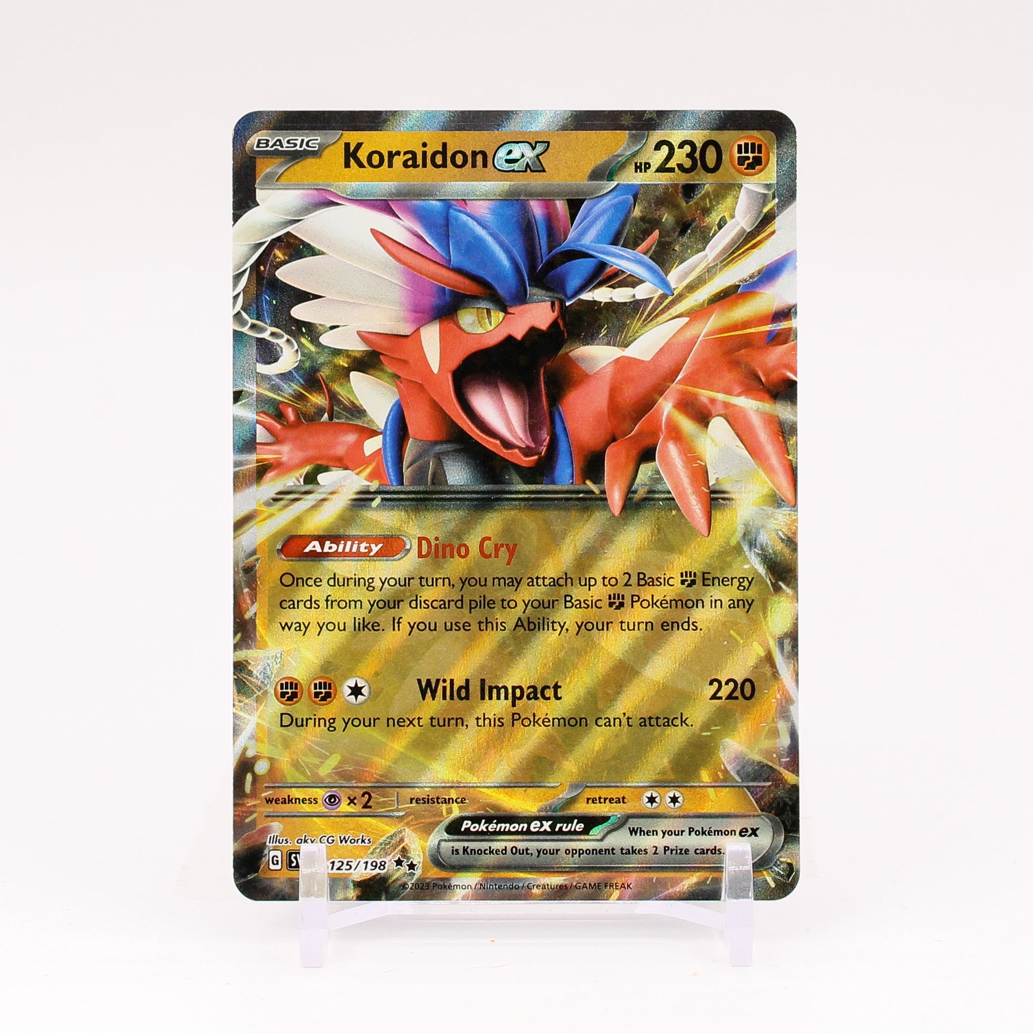 Koraidon ex - 125/198 Scarlet & Violet Ultra Rare Pokemon - NM/MINT Key Items Collectibles Koraidon ex - 125/198 Scarlet & Violet Ultra Rare Pokemon - NM/MINT Key Items Collectibles