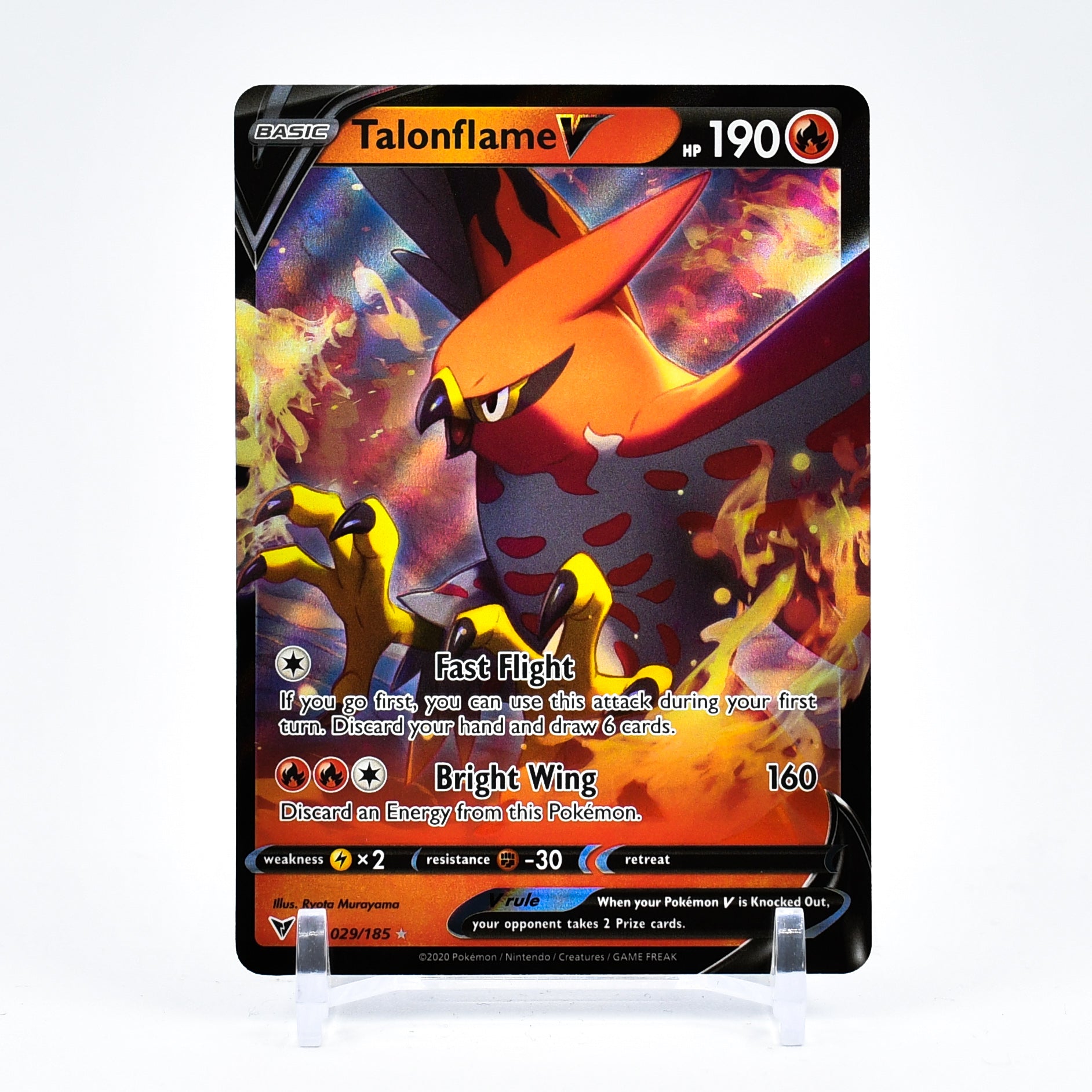 Talonflame V - 029/185 Vivid Voltage Ultra Rare Pokemon - NM/MINT Key Items Collectibles Talonflame V - 029/185 Vivid Voltage Ultra Rare Pokemon - NM/MINT Key Items Collectibles