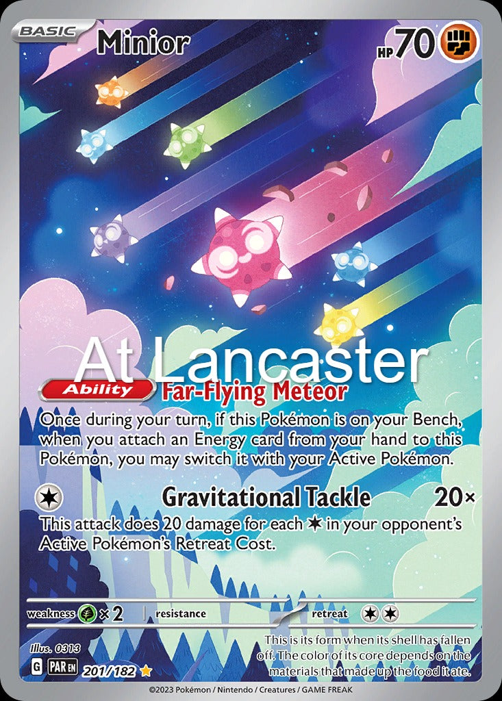 Minior - 201/182 Paradox Rift Illustration Rare Pokemon - NM (Lanc)