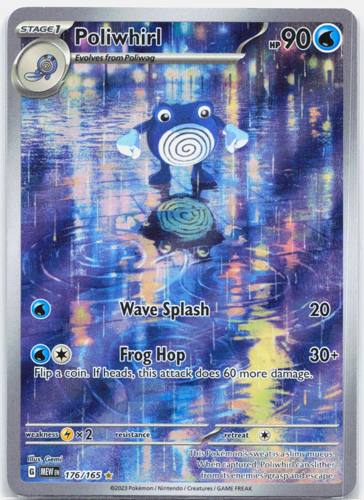 Poliwhirl - 176/165 151 Illustration Rare Pokemon - NM/LP