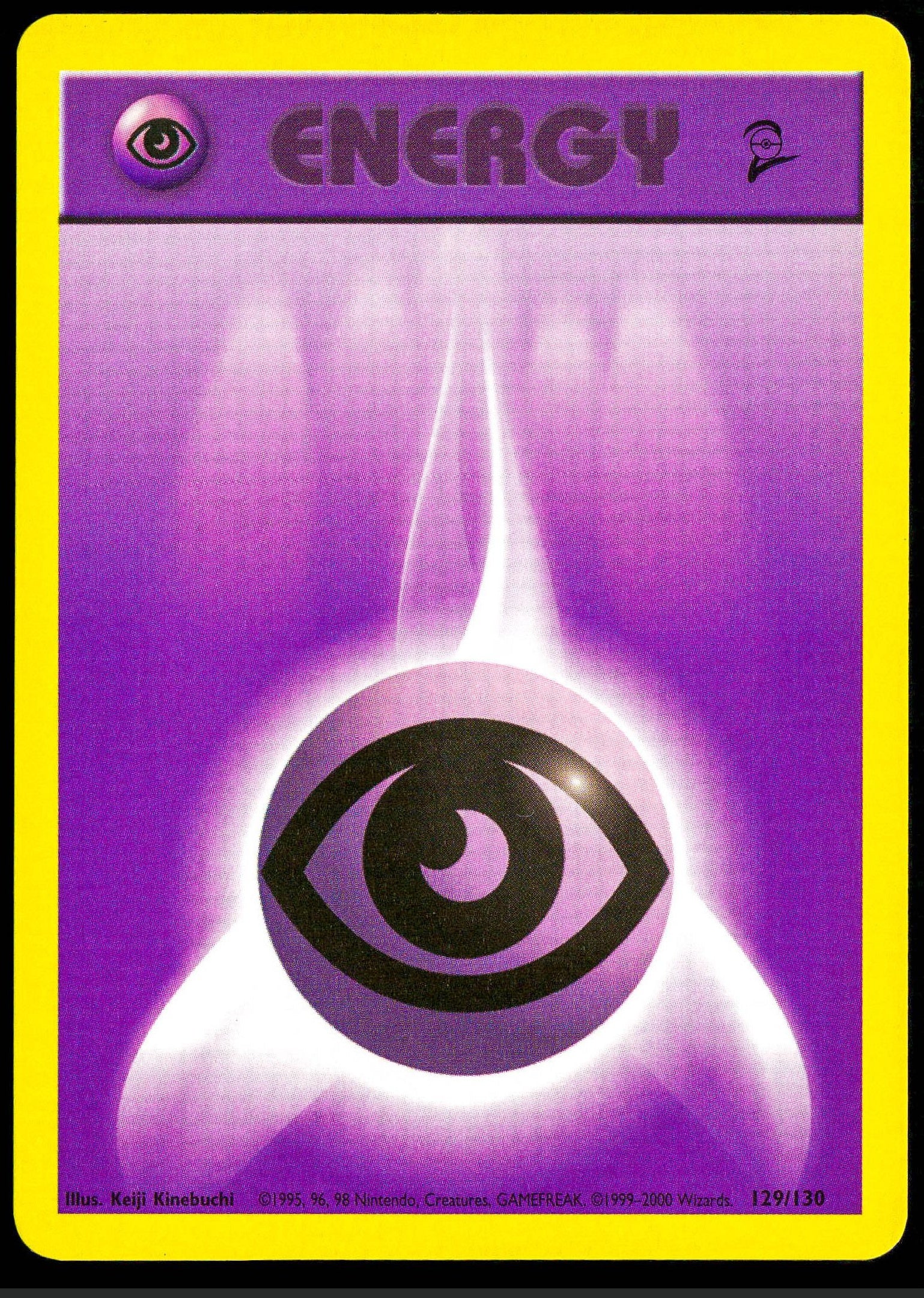 Psychic Energy - 129/130 Base Set 2 Pokemon - NM
