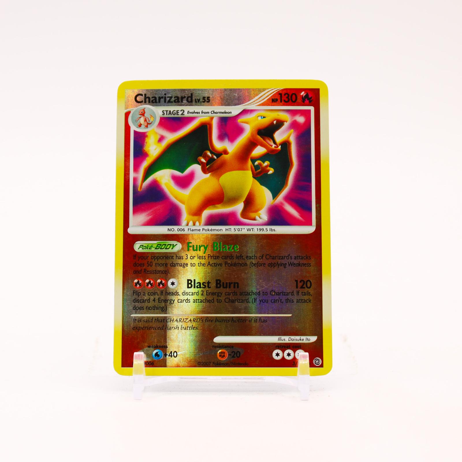 Charizard - 3/132 Secret Wonders Reverse Holo Rare Pokemon - LP