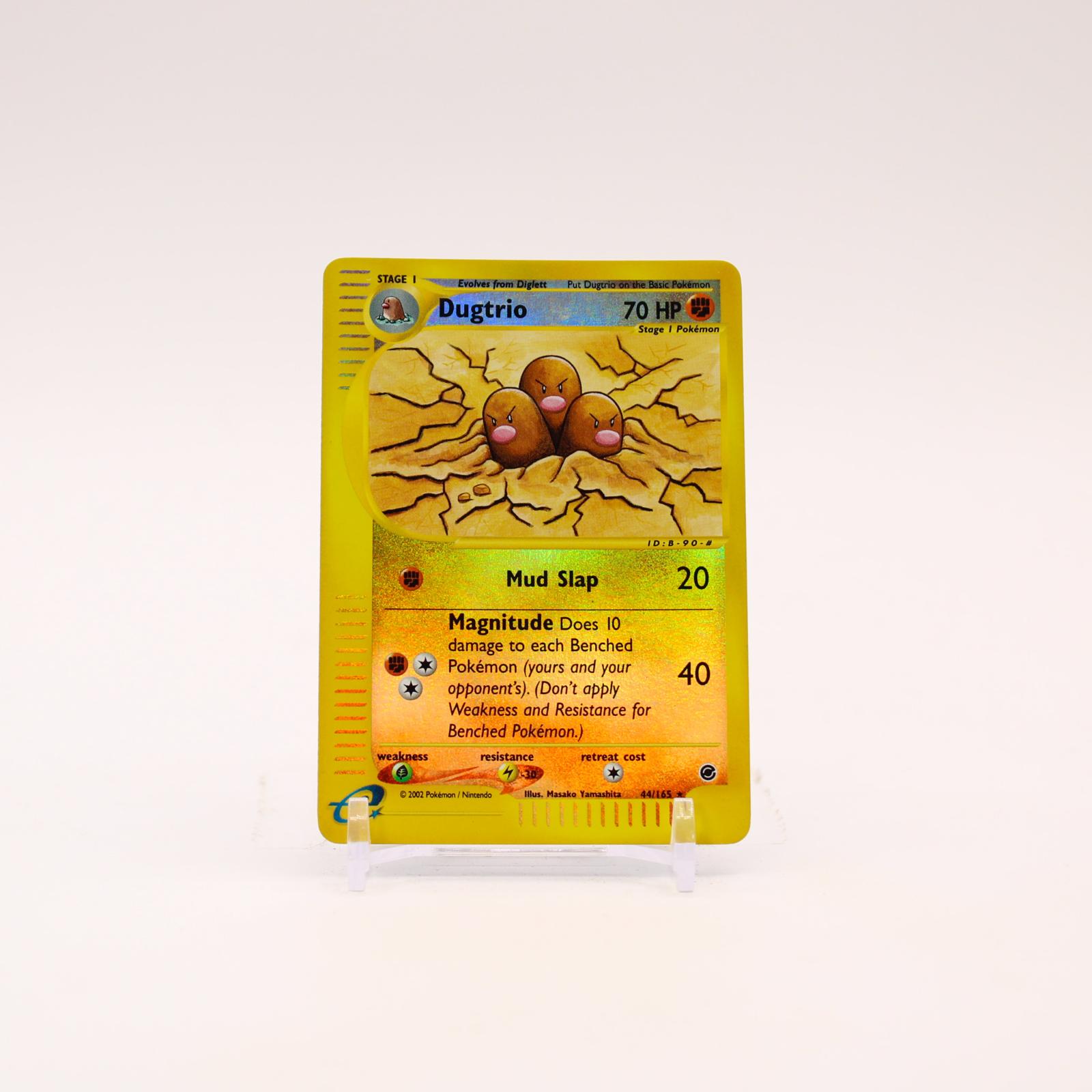 Dugtrio - 44/165 Expedition Base Set Reverse Holo Rare Pokemon - LP