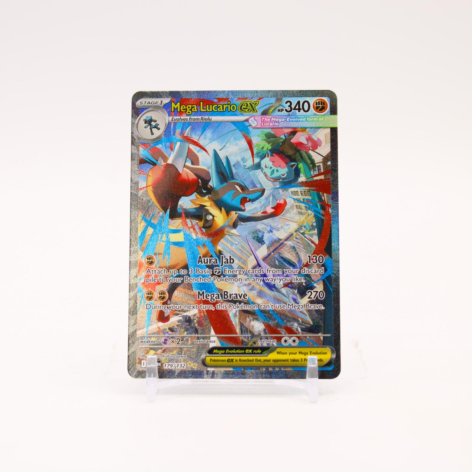 Mega Lucario ex - 179/132 Mega Evolution Special Illustration Pokemon - NM/MINT