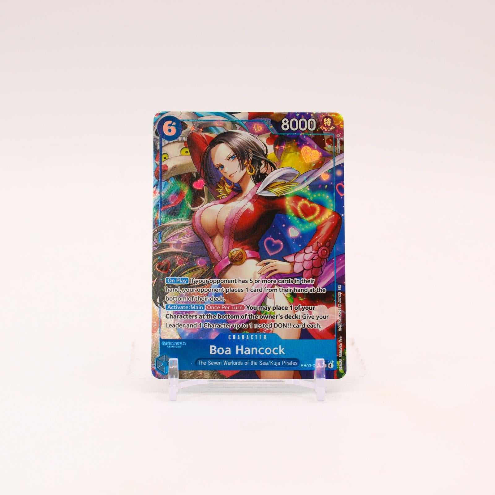 Boa Hancock Alternate Art - EB03-026 Extra Booster Heroines Edition SR One Piece - NM/MINT