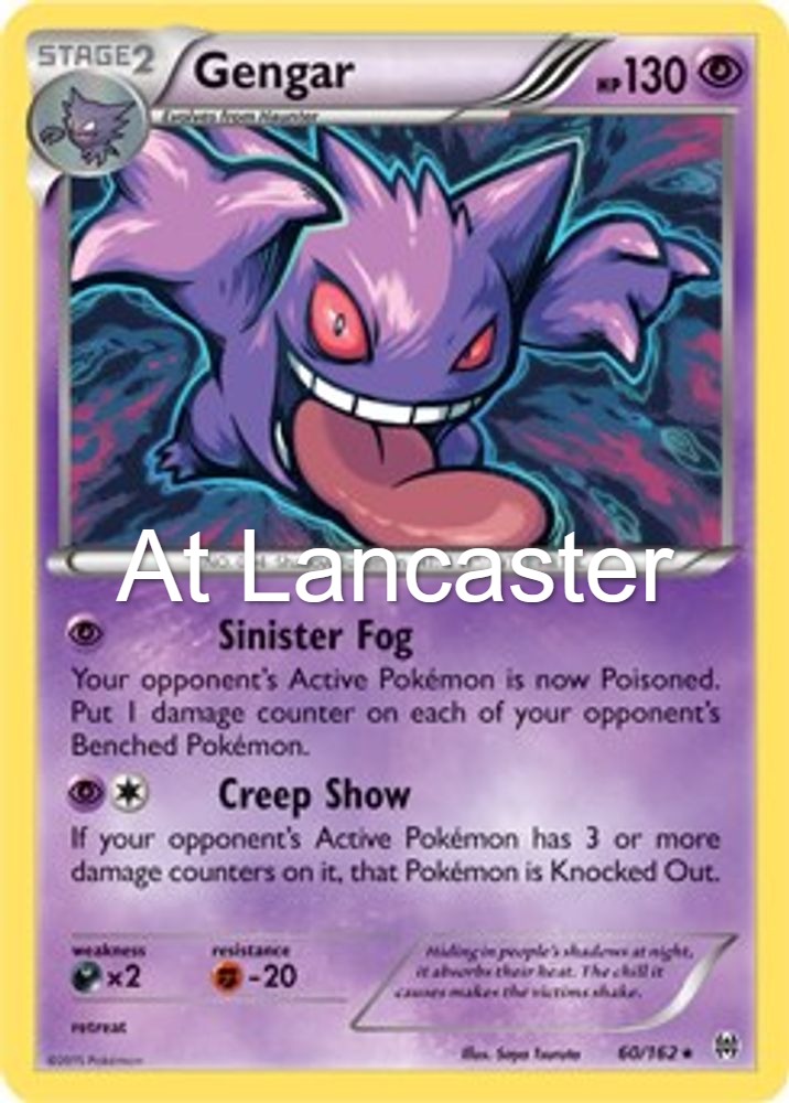 Gengar (XY BREAKthrough) - 60/162 Deck Exclusives Rare Pokemon - LP (Lanc)