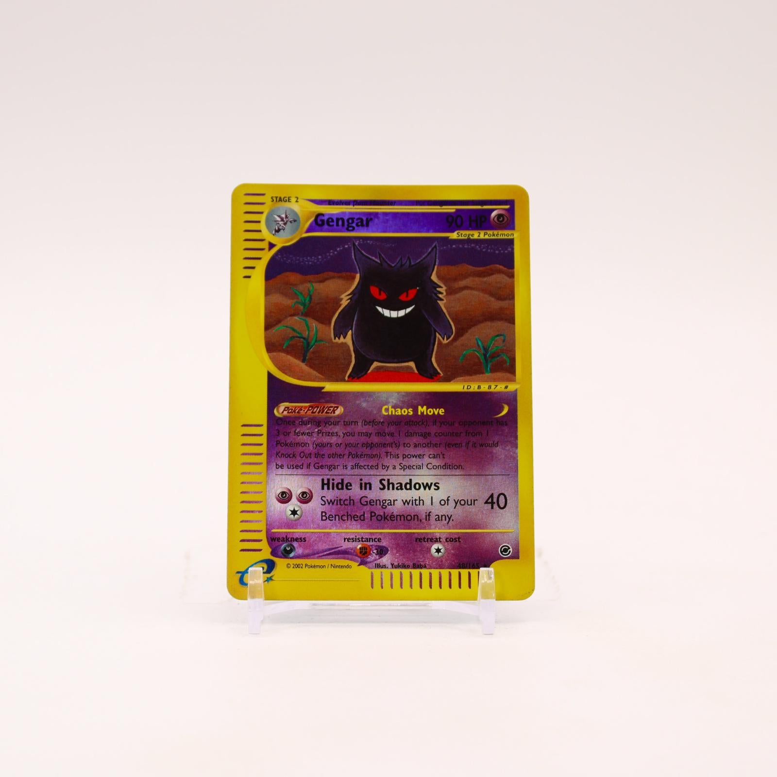 Gengar - 48/165 Expedition Base Set Reverse Holo Rare Pokemon - LP