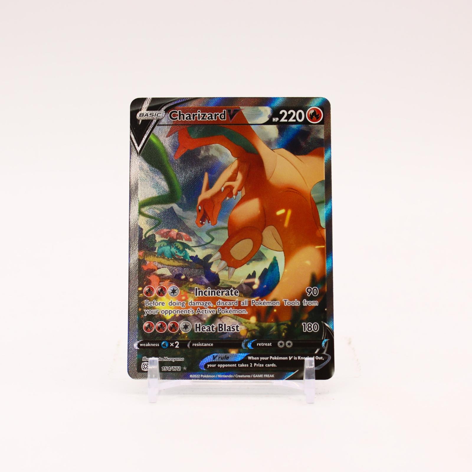 Charizard V - 154/172 Brilliant Stars Holo Alternate Art Pokemon - NM/MINT