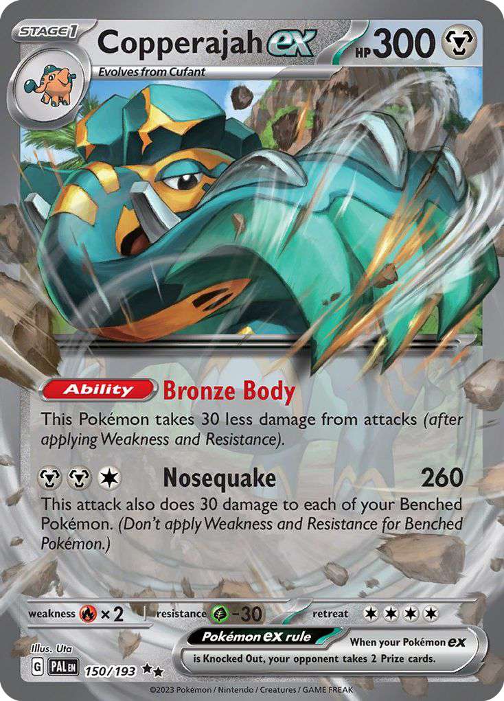 Copperajah ex - 150/193 Paldea Evolved Double Rare Holo Pokemon - NM
