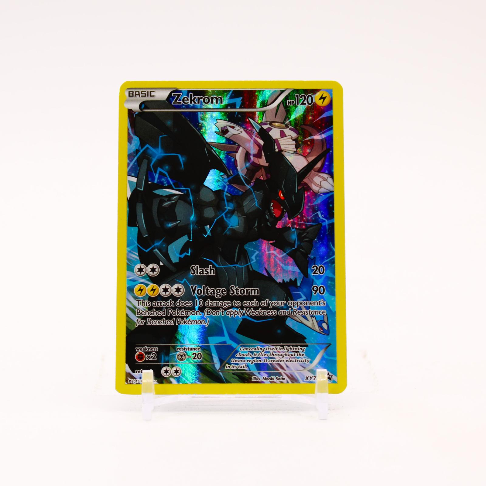 Zekrom - XY76 Black Star Holo Promo Pokemon - LP/MP