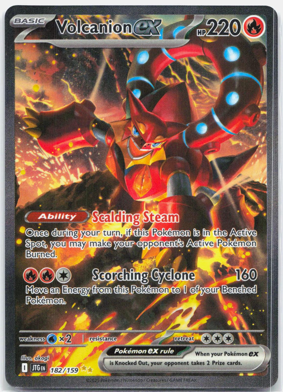 Volcanion ex - 182/159 Journey Together Special Illustration Pokemon - NM/MINT