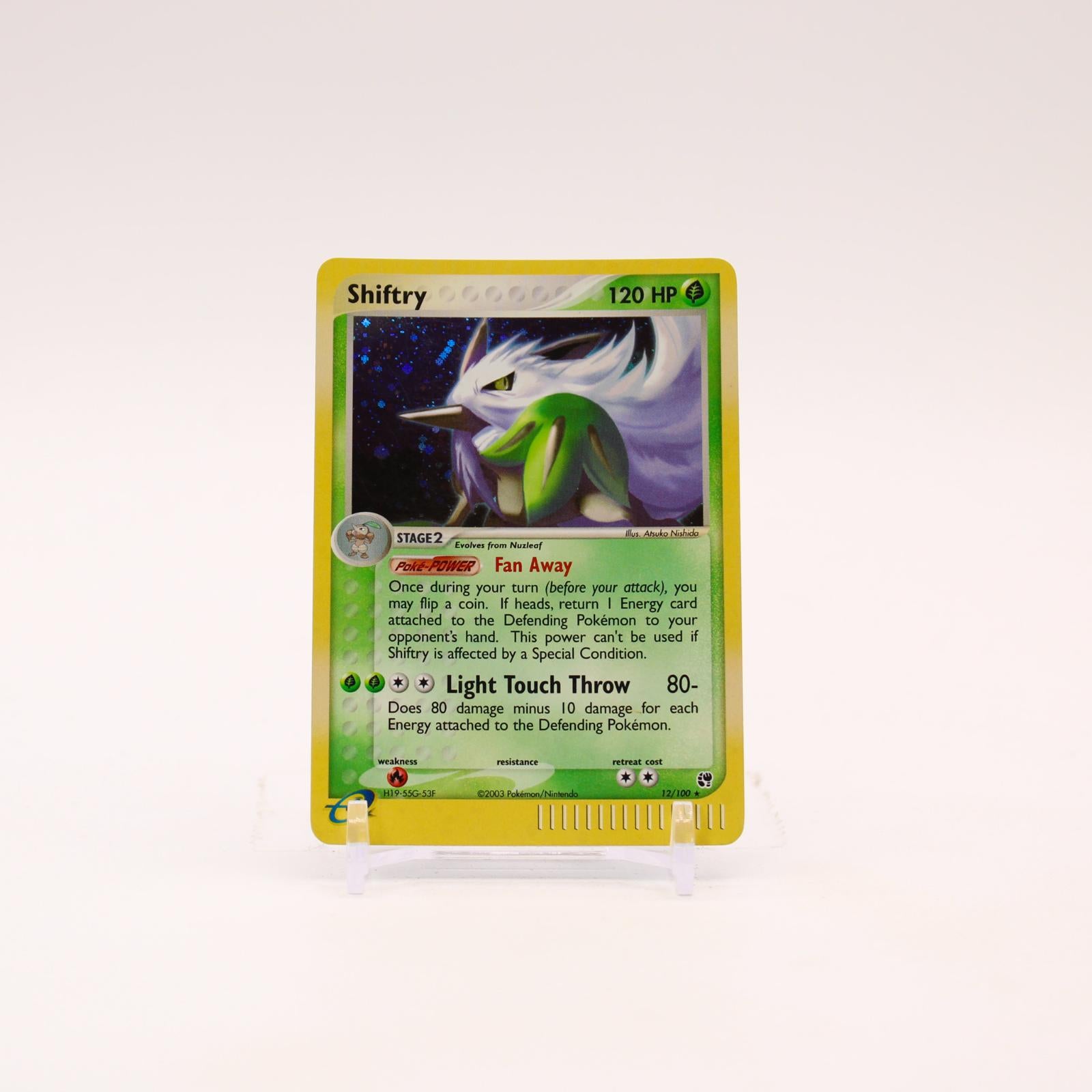 Shiftry - 12/100 Sandstorm Holo Rare Pokemon - NM/LP