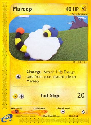 Mareep - 93/147 Aquapolis Common Pokemon - NM