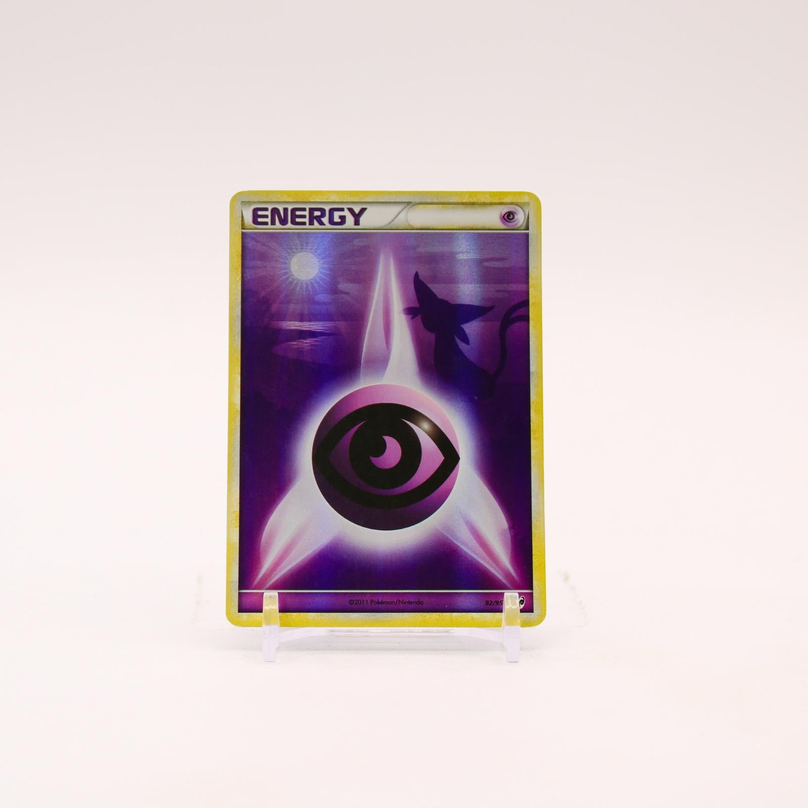 Psychic Energy - 92/95 Call of Legends Holo Common Pokemon - LP/MP
