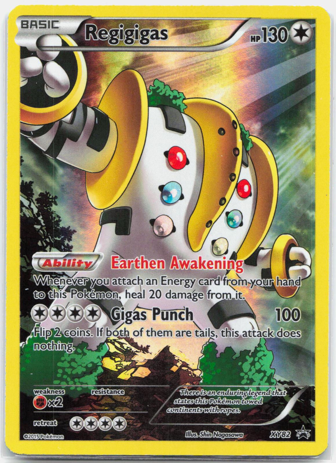 Regigigas - XY82 Black Star Full Art Promo Pokemon - LP